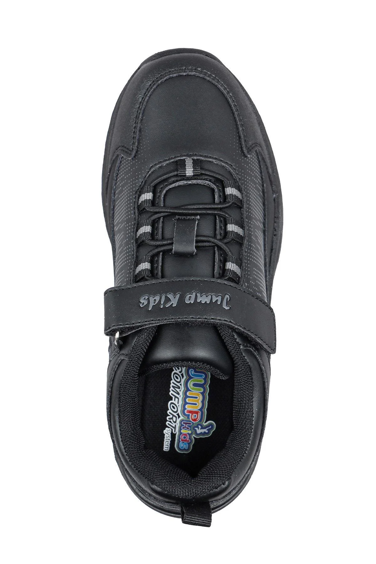 29195 Cırtlı Full Siyah Üniseks Çocuk Sneaker Günlük Spor Ayakkab