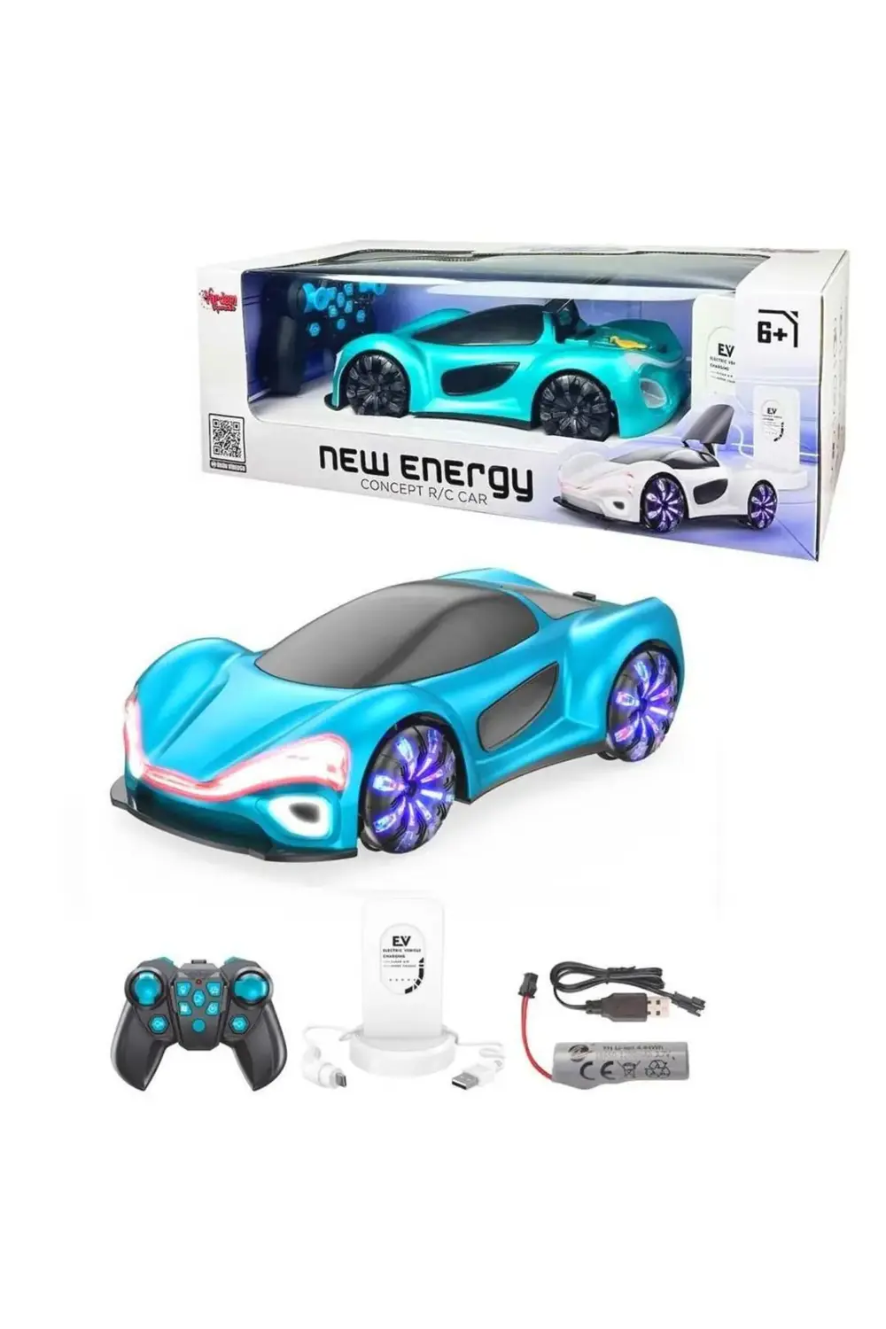 2990 KUMANDALI ARABA ŞARJ İSTASYONLU R/C 2.4GHZ IŞIKLI 6+