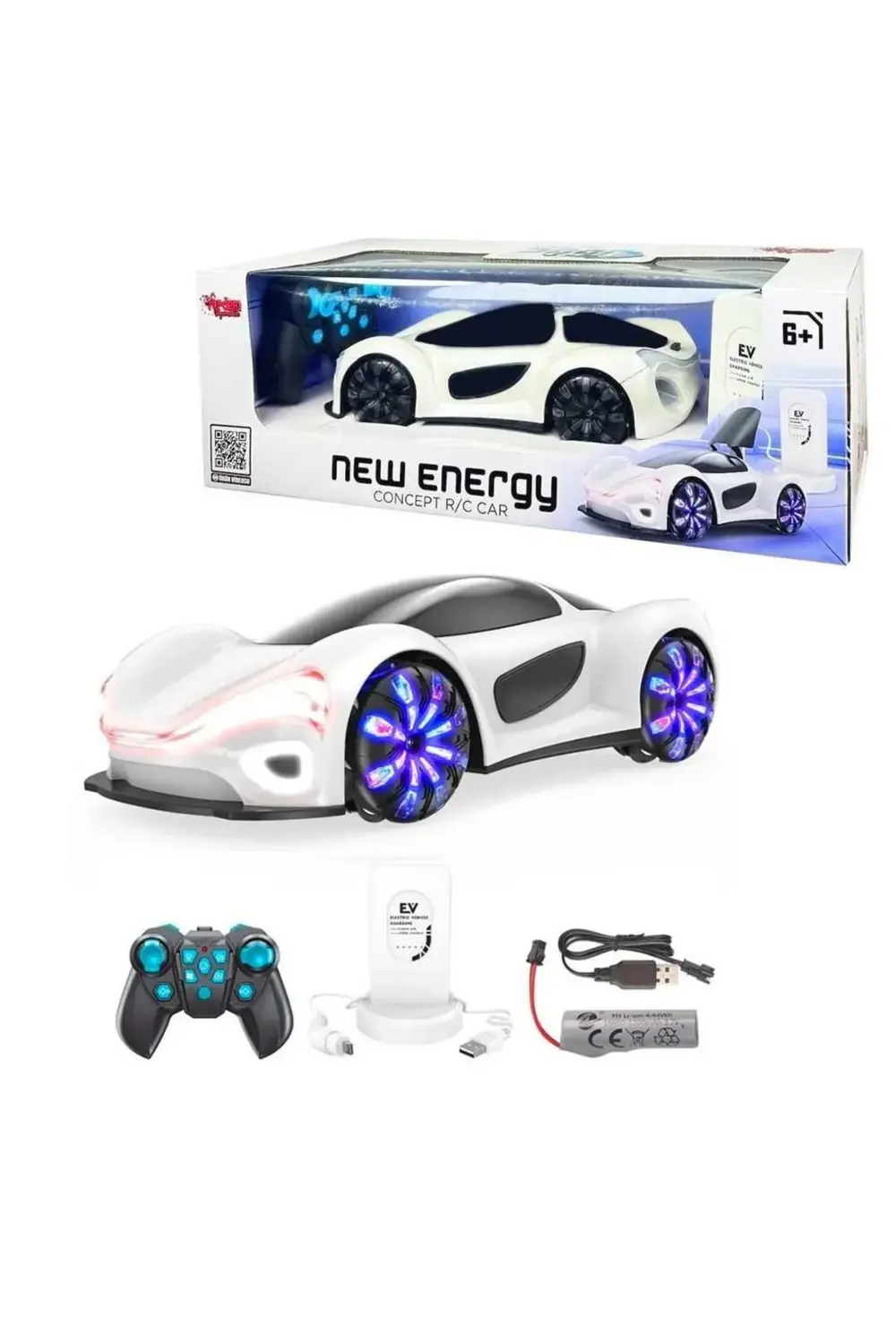 2990 KUMANDALI ARABA ŞARJ İSTASYONLU R/C 2.4GHZ IŞIKLI 6+