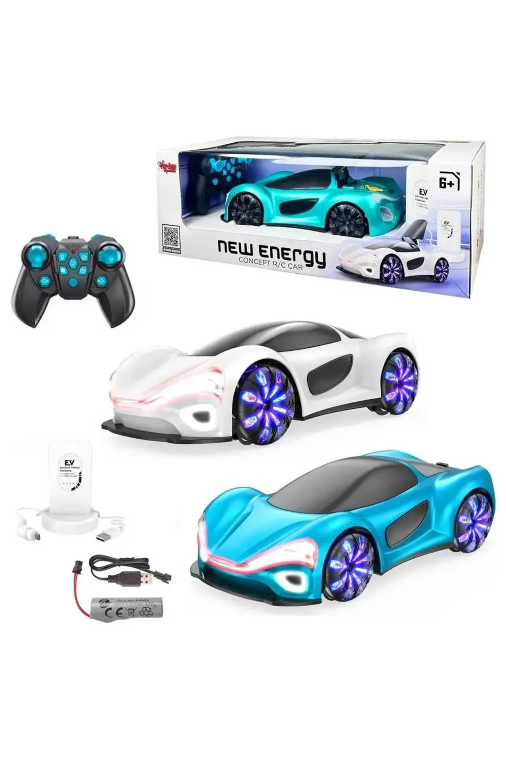 2990 KUMANDALI ARABA ŞARJ İSTASYONLU R/C 2.4GHZ IŞIKLI 6+