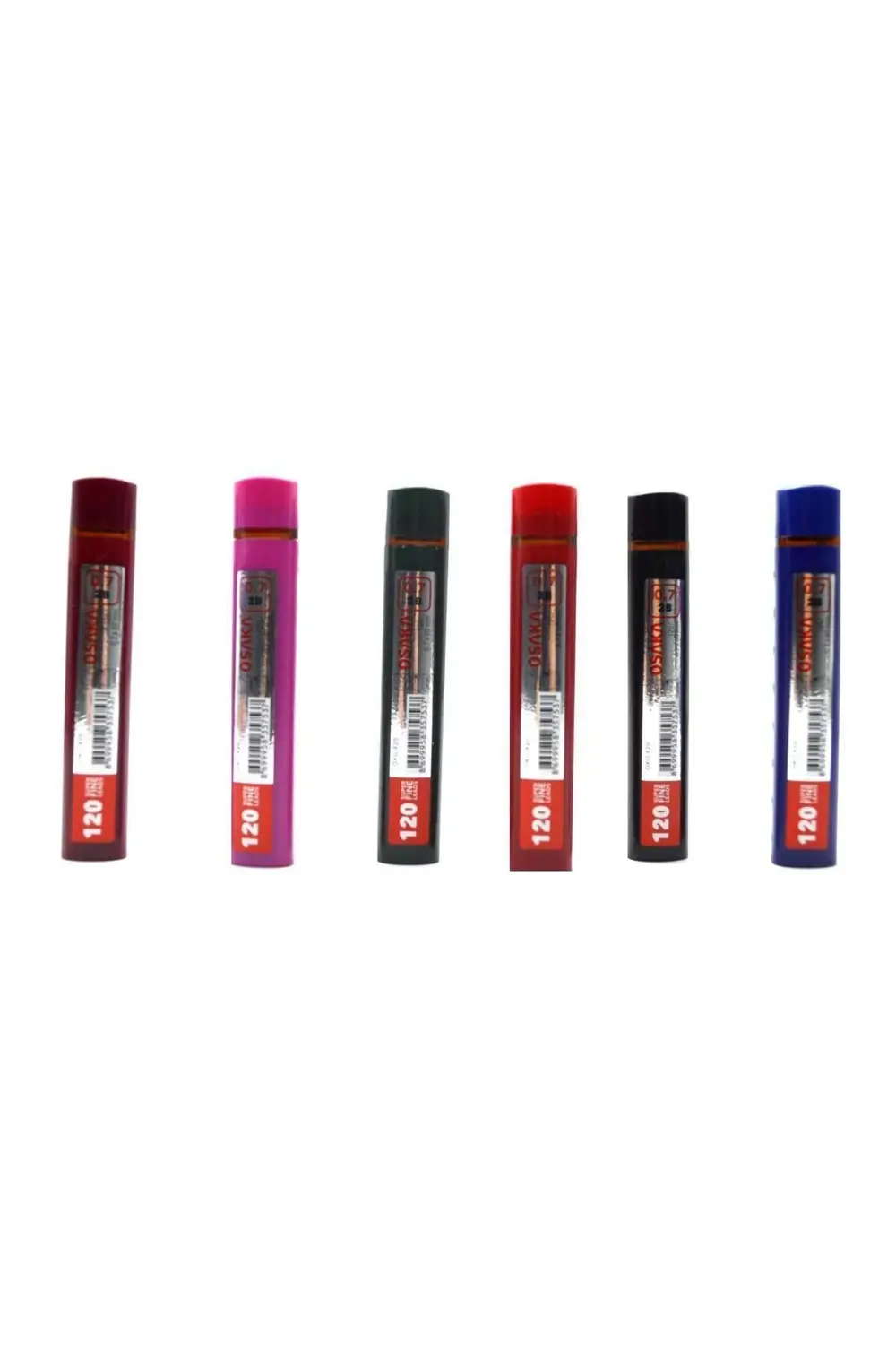 2B 60 mm 0.7 Kalem Ucu 120 li 1 Adet Tüp Ana Renkler Oku-420
