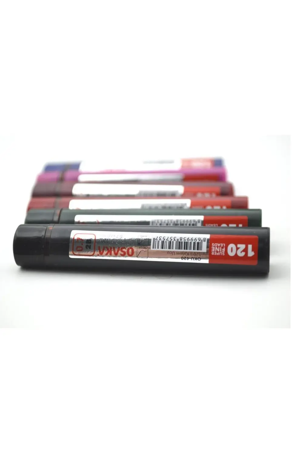 2B 60 mm 0.7 Kalem Ucu 120 li 1 Adet Tüp Ana Renkler Oku-420