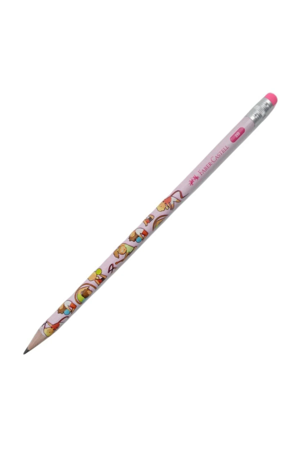 2b Jimnastik Silgili Kurşun Kalem 12 Li - ( Mor-pembe)