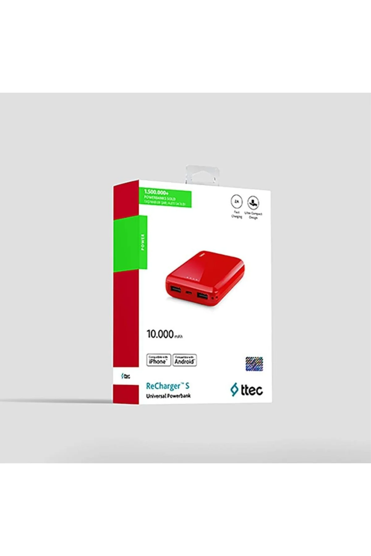 2BB174K ReCharger S Taşınabilir Şarj Aleti / Powerbank, 10.000 mA