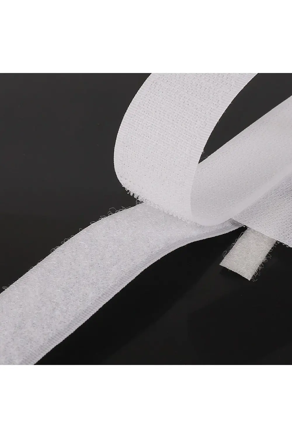 Tuhafiyecimiz 2Cm Eninde Cırt Bant - Cırtcırt - Amerikan Fermuar 10 Metre Beyaz