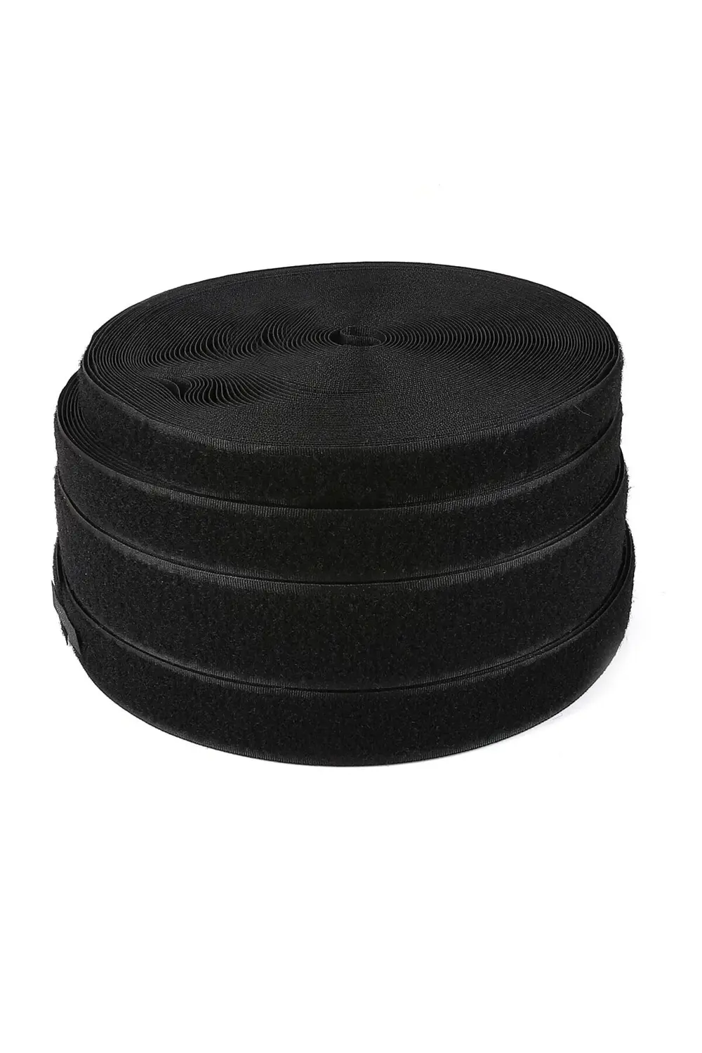 Tuhafiyecimiz 2Cm Eninde Cırt Bant - Cırtcırt - Amerikan Fermuar 25 Metre Siyah