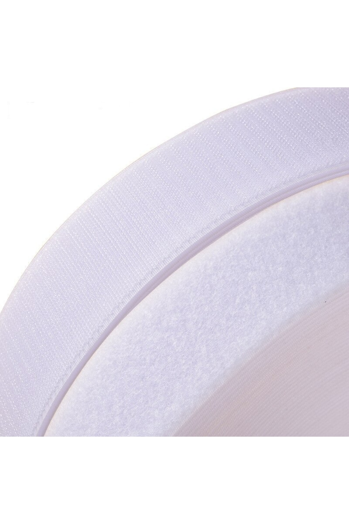 Tuhafiyecimiz 2Cm Eninde Cırt Bant - Cırtcırt - Amerikan Fermuar 10 Metre Beyaz