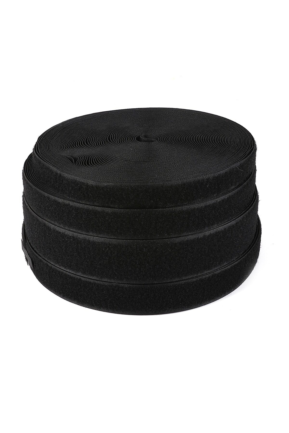 Tuhafiyecimiz 2Cm Eninde Cırt Bant - Cırtcırt - Amerikan Fermuar 25 Metre Siyah