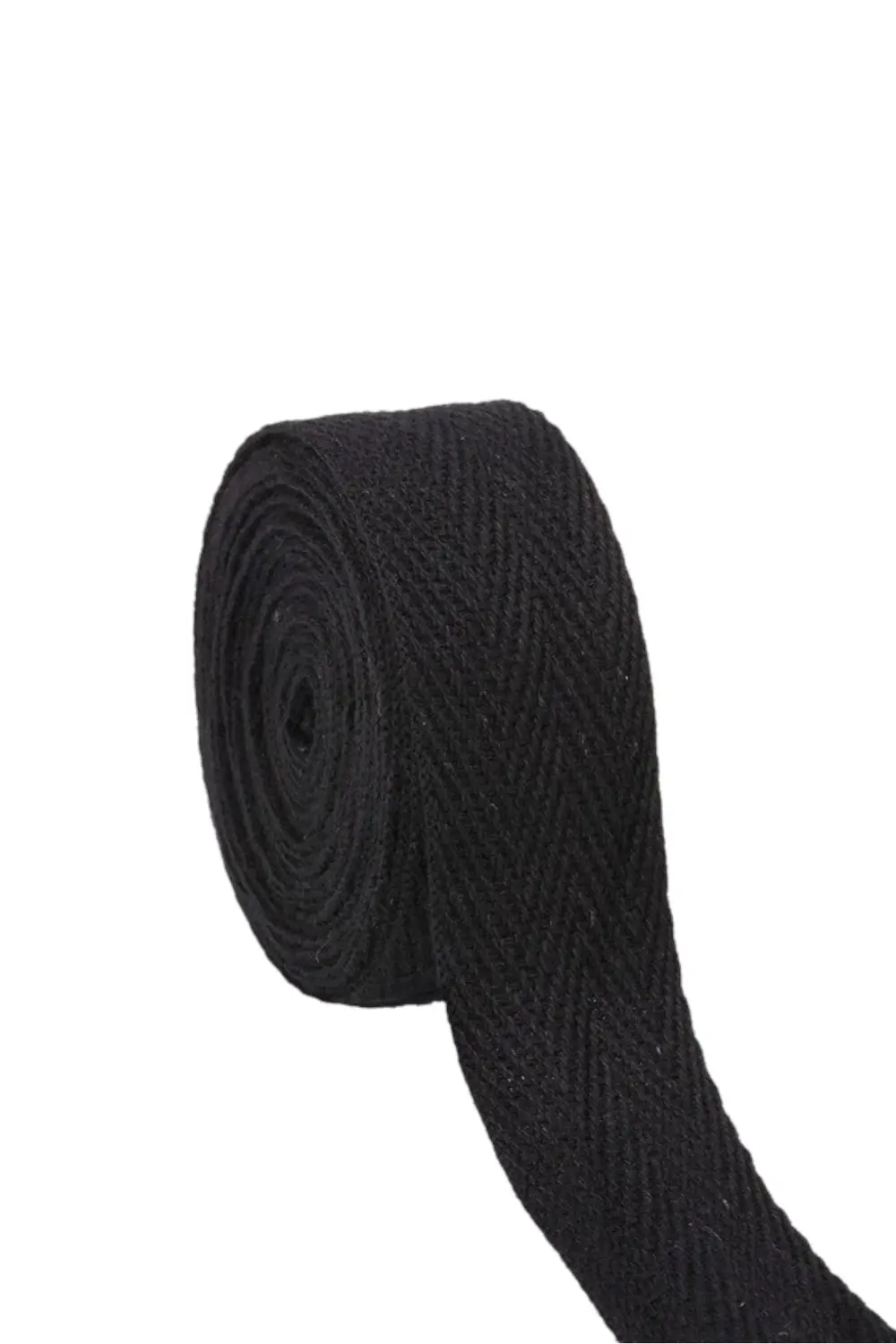 Tuhafiyecimiz 2Cm Eninde Siyah Dar Dokuma Şerit Siyah Balıksırtı Ekstrafor 2Cm