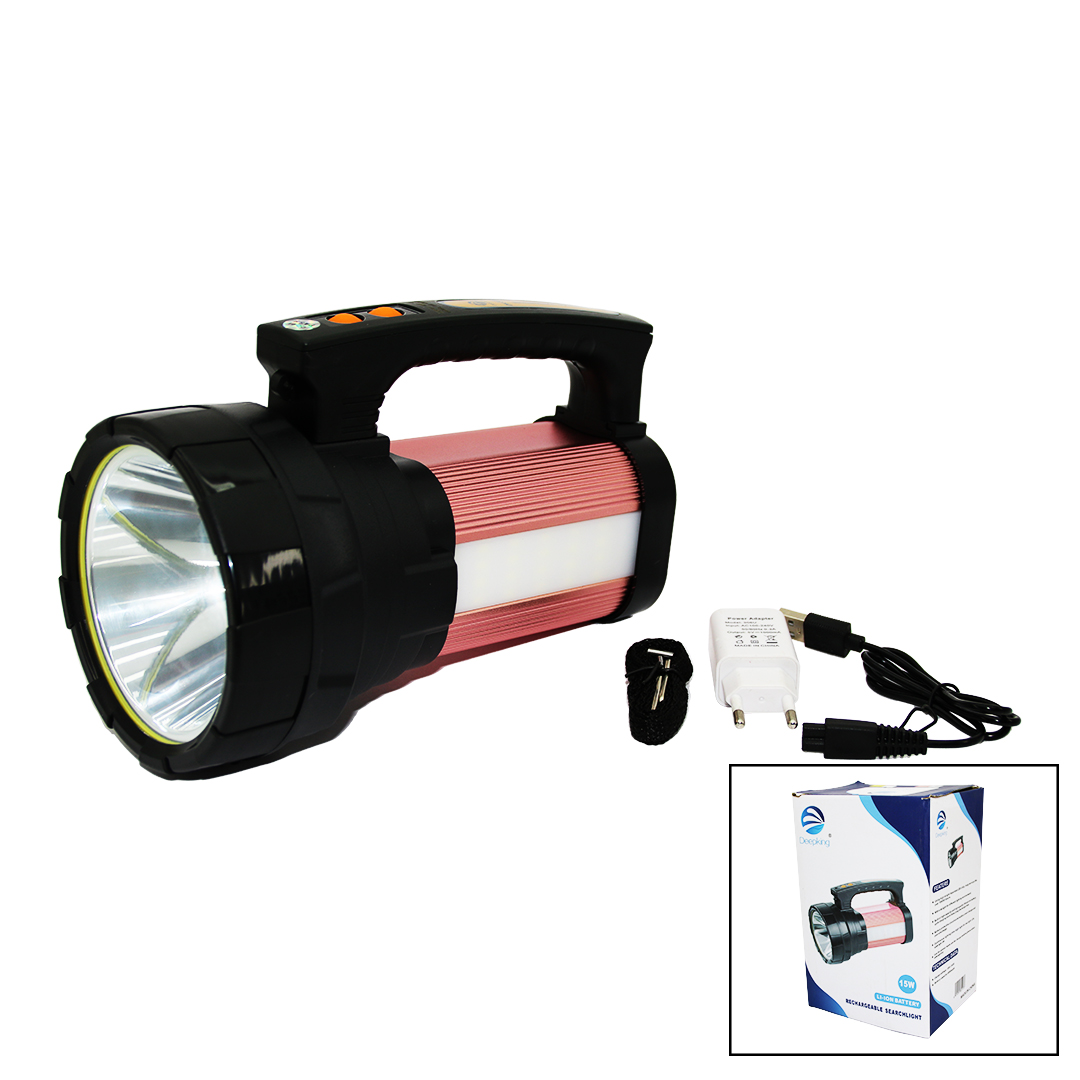 2İN1 15W COB LED - 28LED ŞARJLI EL FENERİ - PROJEKTÖR1000MT- POWE