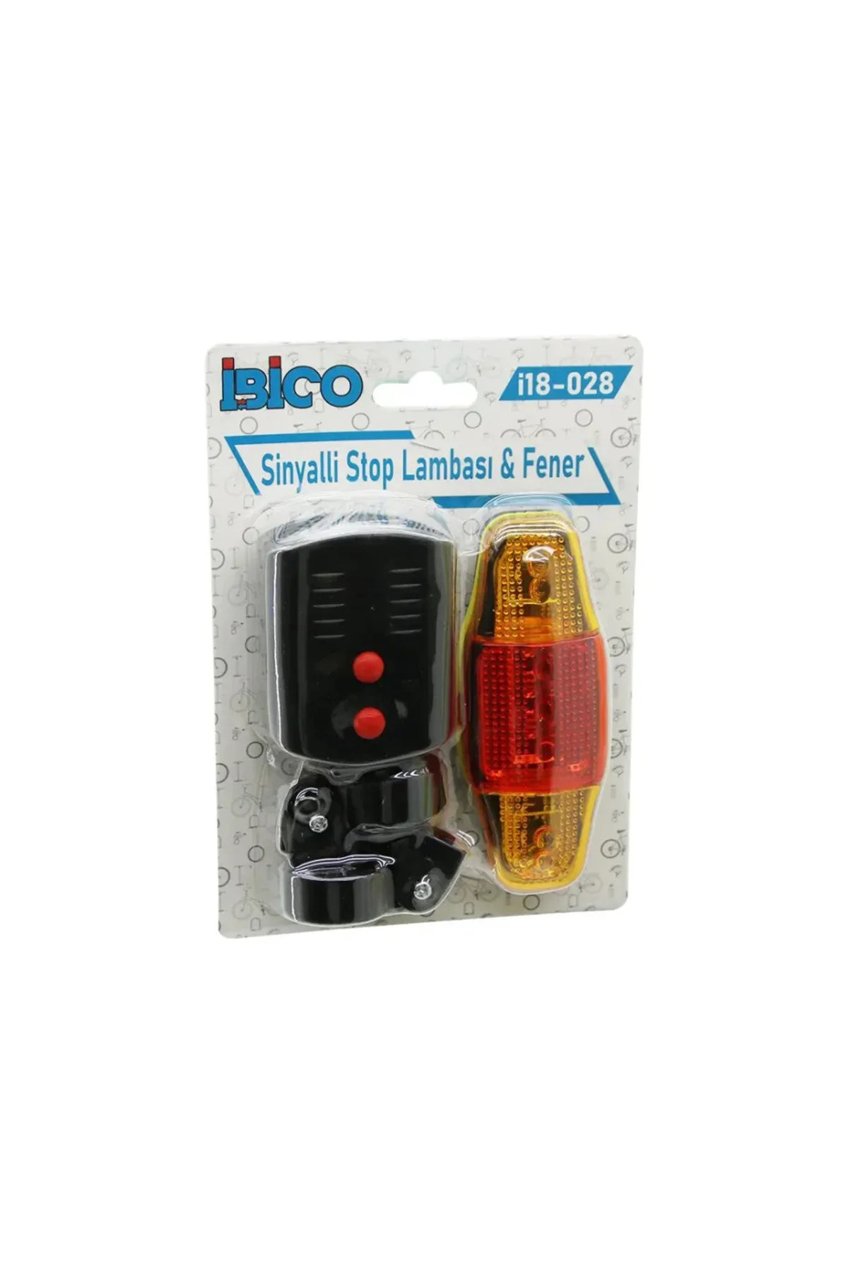 2İN1 BİSİKLET COB LED FENER - SİNYALLİ STOP LAMBA PİLLİ (4457)
