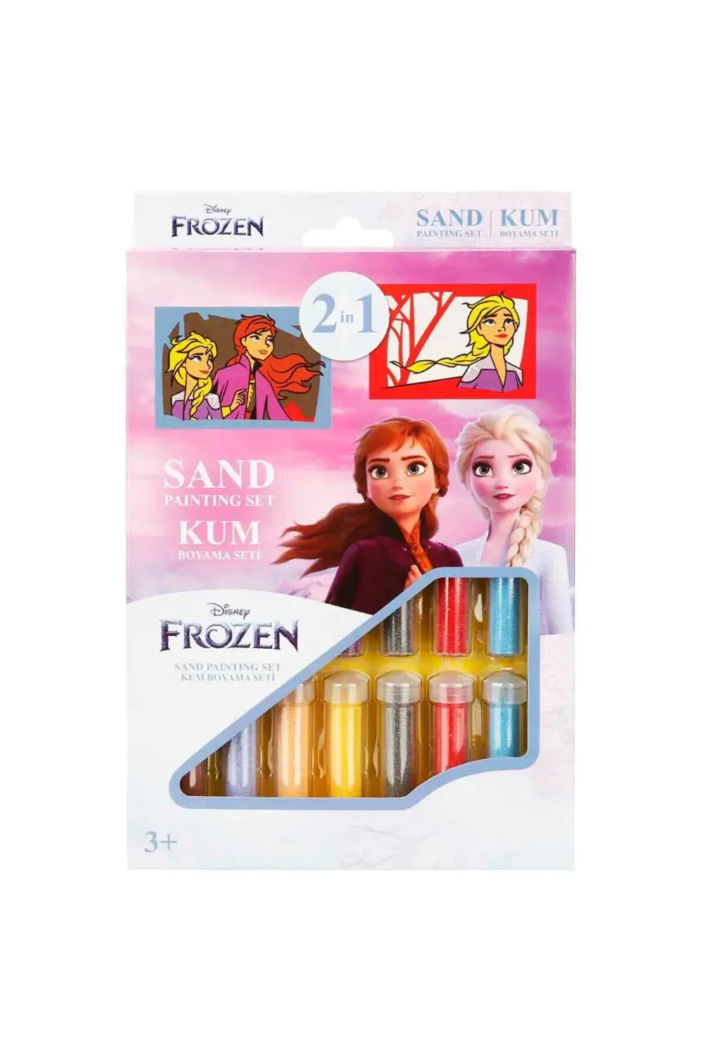 2in1 Disney Frozen Kum Boyama Seti Ds 34