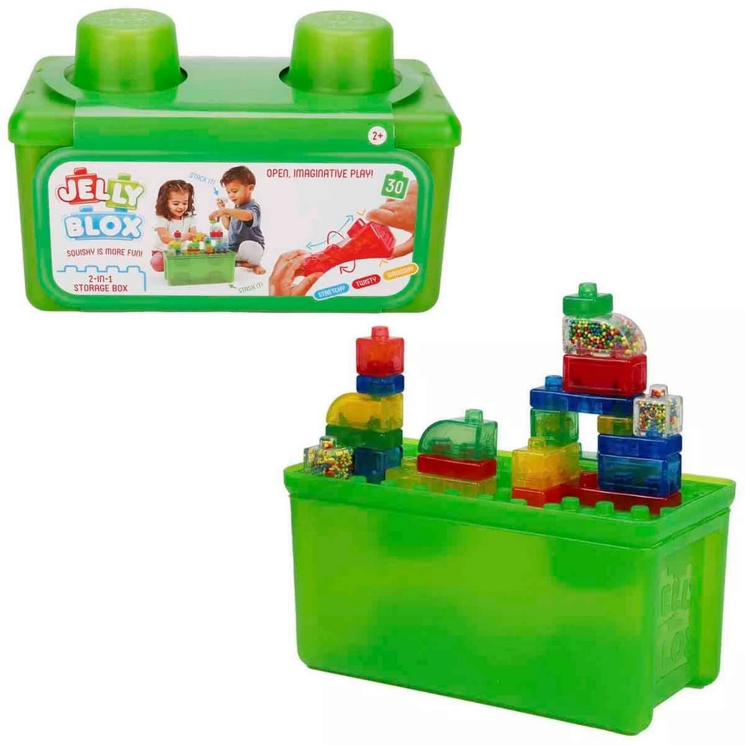 2in1 Jelly Blox Saklama Kutulu Blok Seti 30 Parça