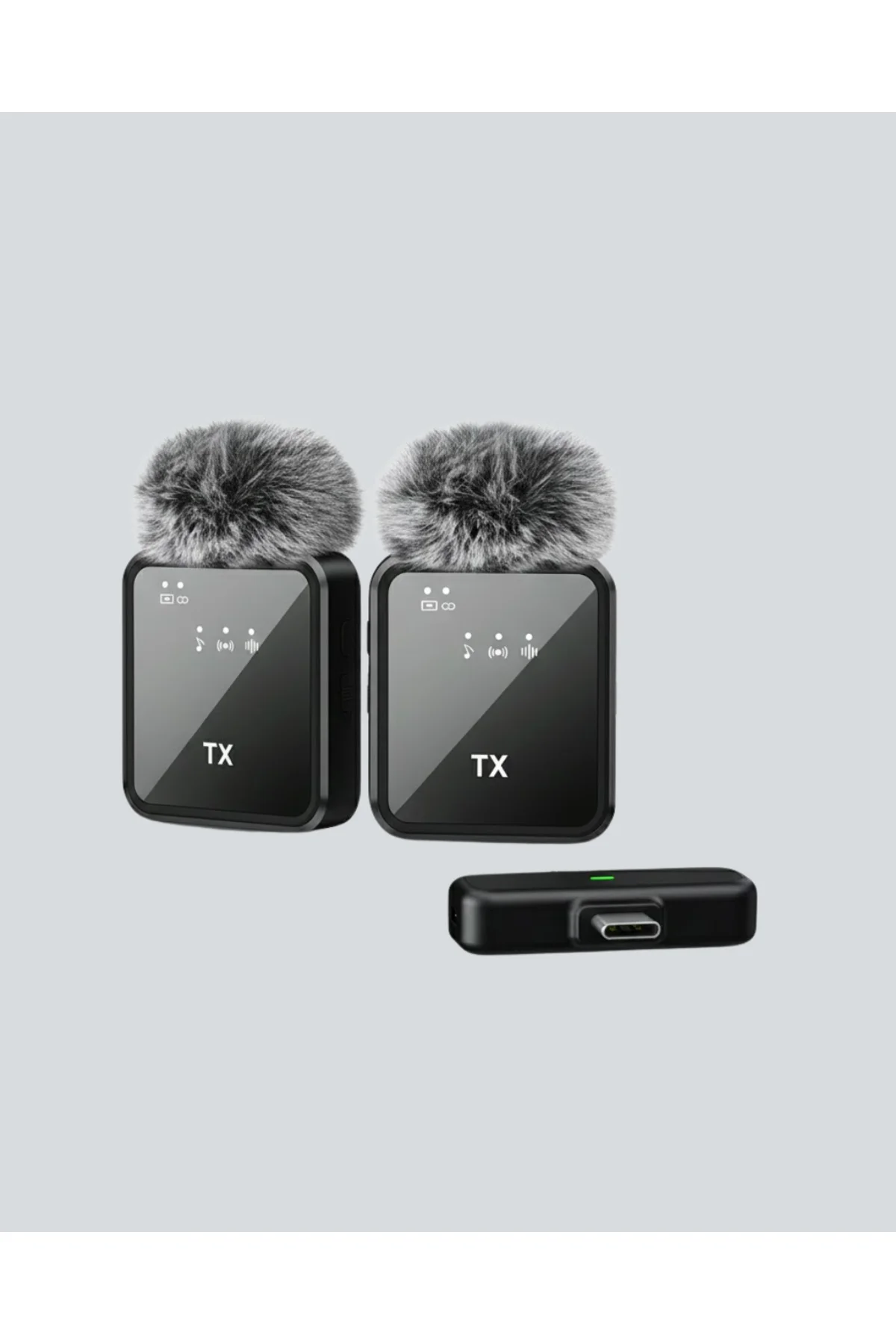 2In1 Kablosuz Yaka Mikrofonu Ios Ve Android Uyumlu - Görsel 4