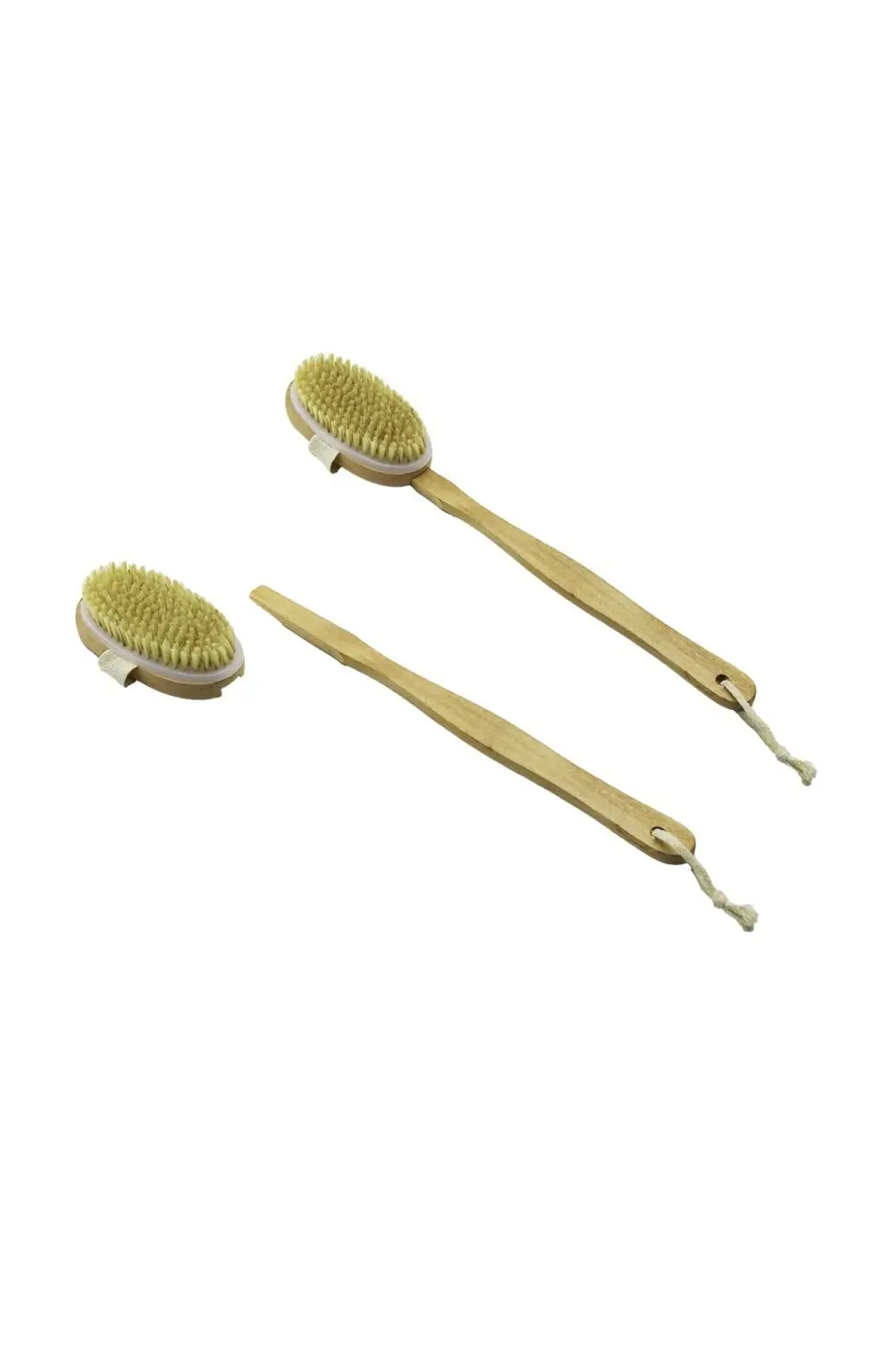 2İN1 KULLANIM = AHŞAP SAPLI - ELE GEÇMELİ SIRT KESESİ - DUŞ FIRÇA