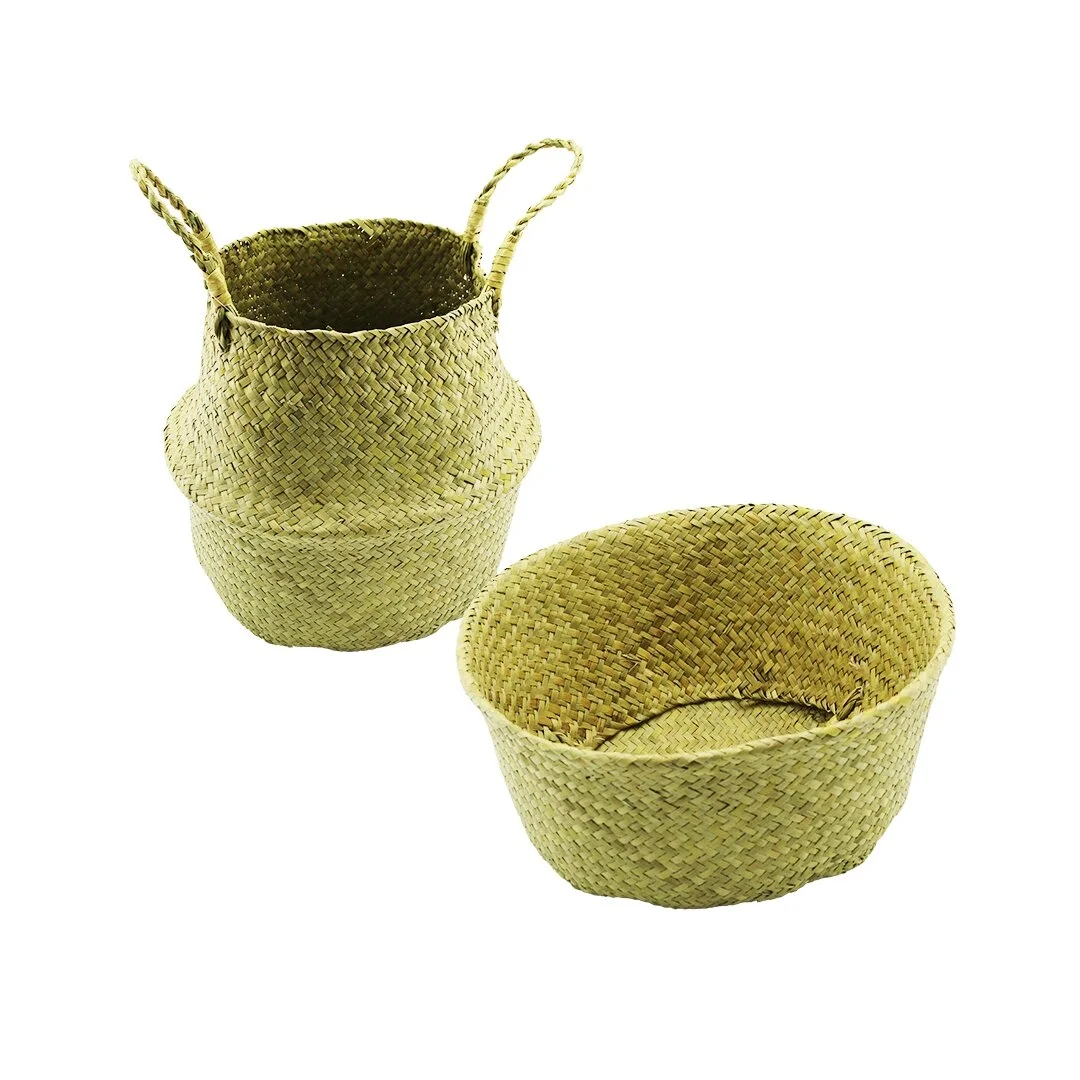 2ın1: Kulplu - Kulpsuz  Hasır Organizer Sepet Ç: 33---25cmy:15-30cm Bx40 Fiyatı, Yorumları ve Özellikleri