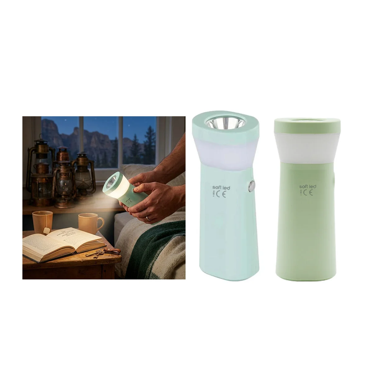 2IN1 - Tek Led Usb To Type-c Şarjlı El Feneri 2.5W - 5W K-0934 Fiyatı, Yorumları ve Özellikleri