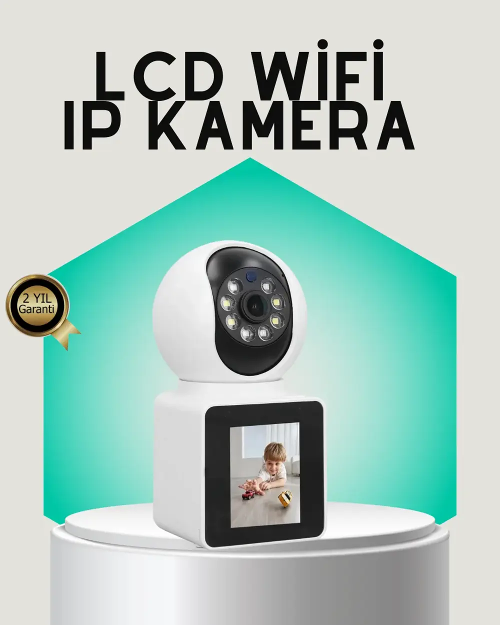 2K HD Bebek ve Yaşlı Takip Kamerası Çift Yönlü Görüş Akıllı Uyarı