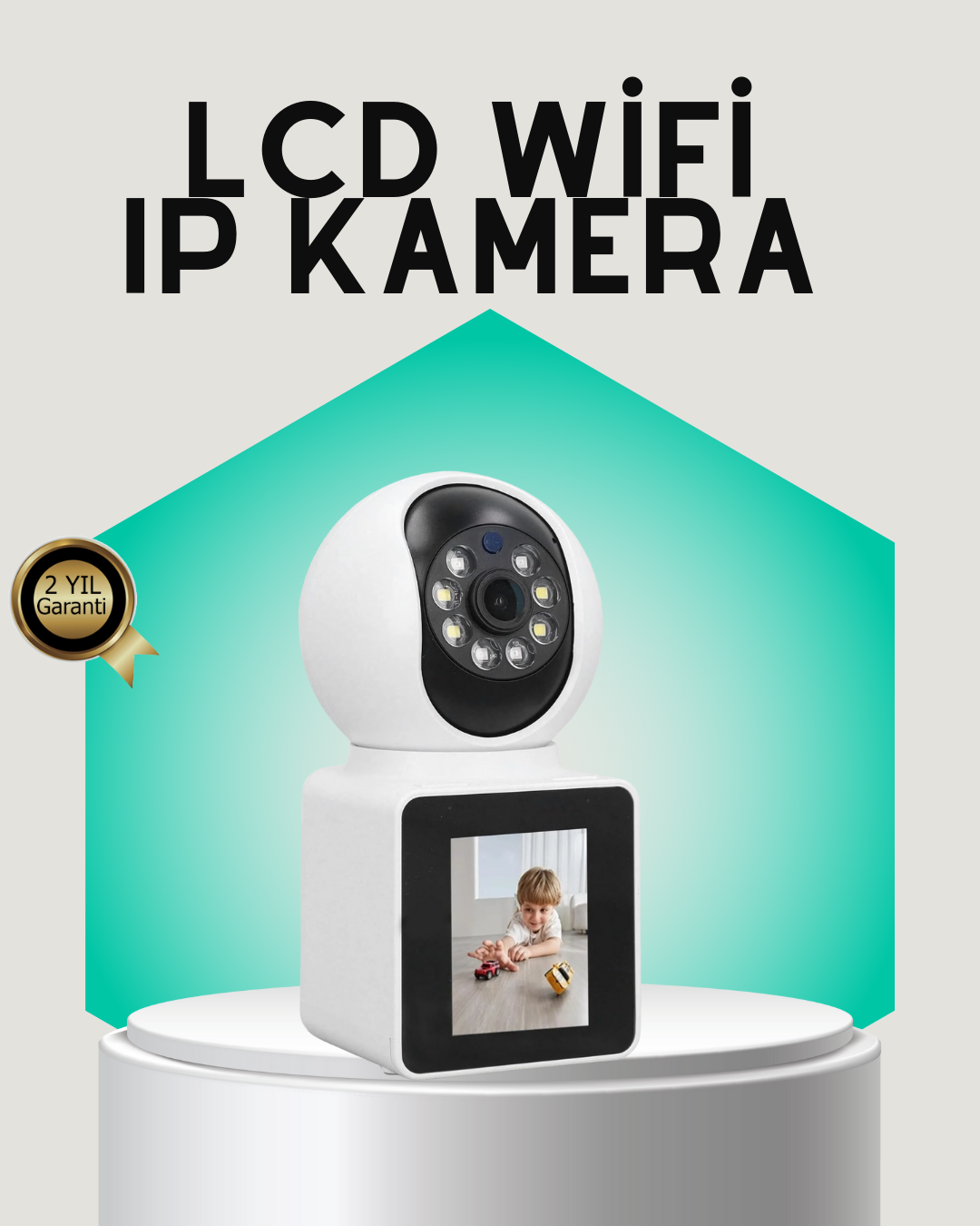 2K HD Bebek ve Yaşlı Takip Kamerası Çift Yönlü Görüş Akıllı Uyarı