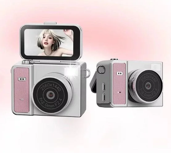 2K Mini Dijital Retro Video Kamera - Türkçe Menü Pembe Vlog Kamerası Fiyatı, Yorumları ve Özellikleri