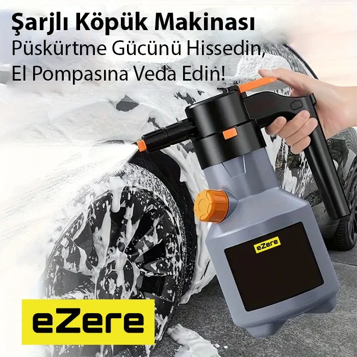 2L Yüksek Basınçlı Şarjlı Köpük Makinesi Oto Yıkama Pompası 8 BAR - El Pompasına Veda