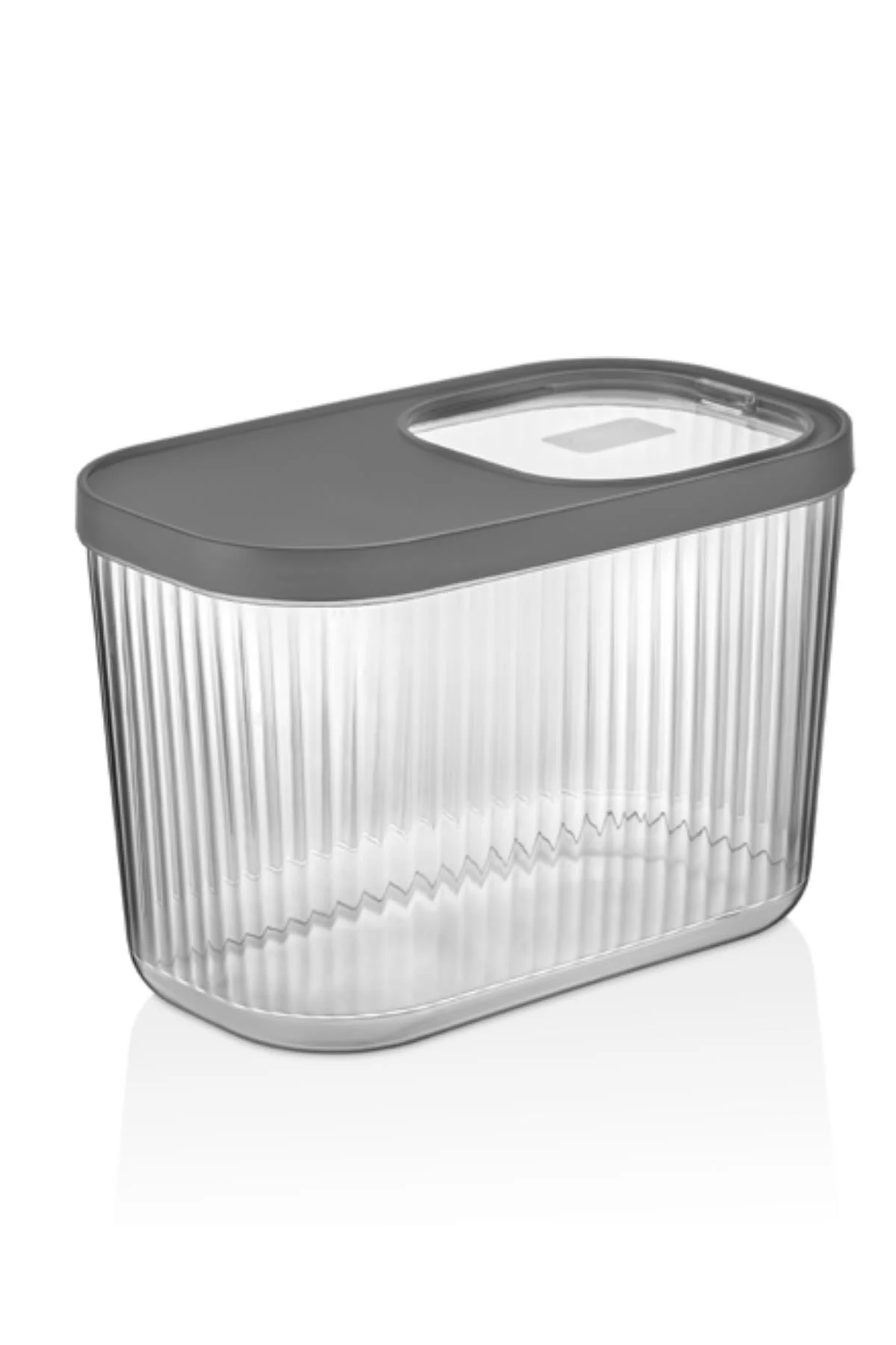 2'Li 10 LT Multibox Füme Kayar Kapaklı Saklama Kabı &amp; Erzak Kabı &amp; Toz Ve Tablet Deterjan Kutusu