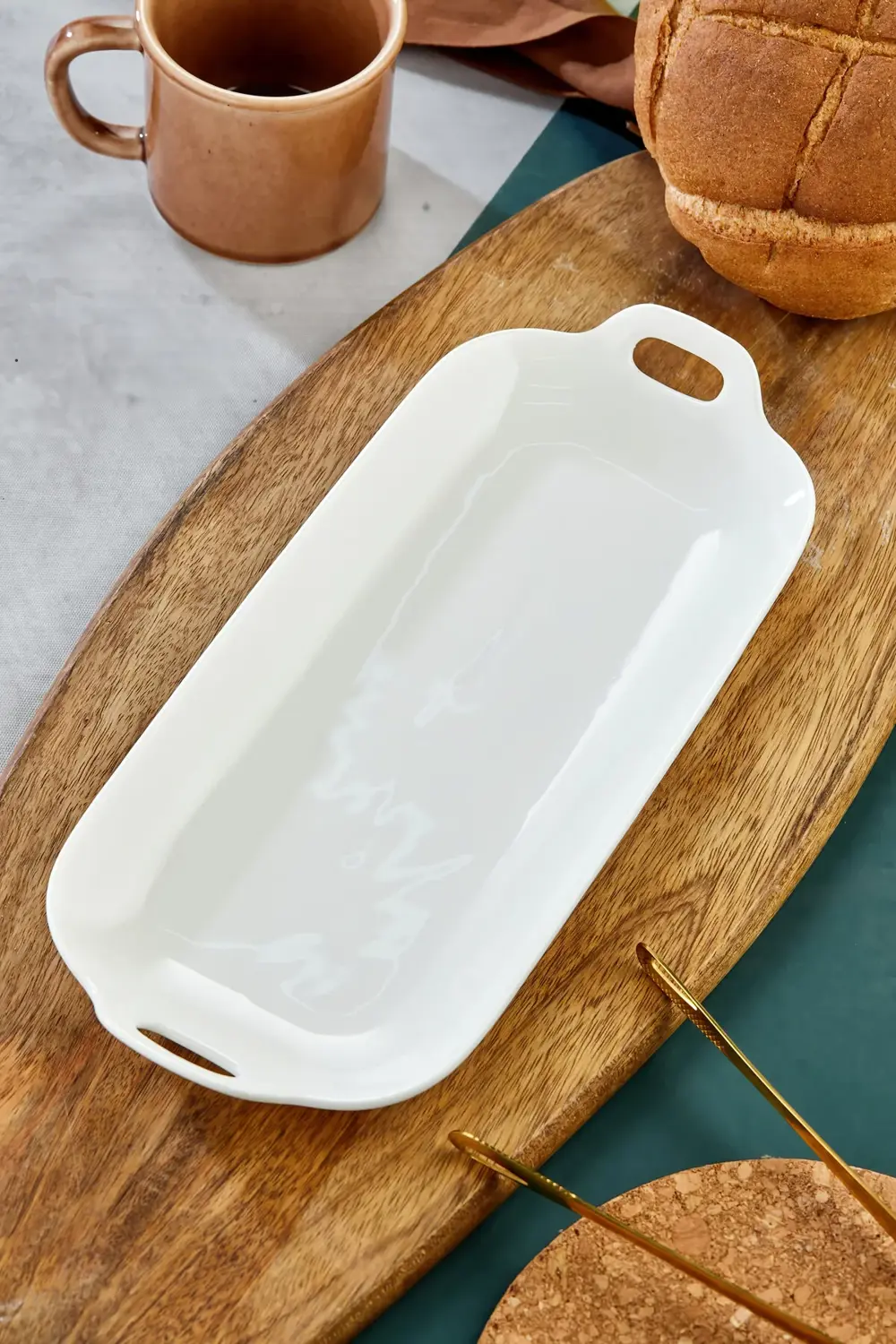 2’li 31 cm Porselen Kahvaltı Sunum Tabak Seti – Tavuk Dünyası Sun