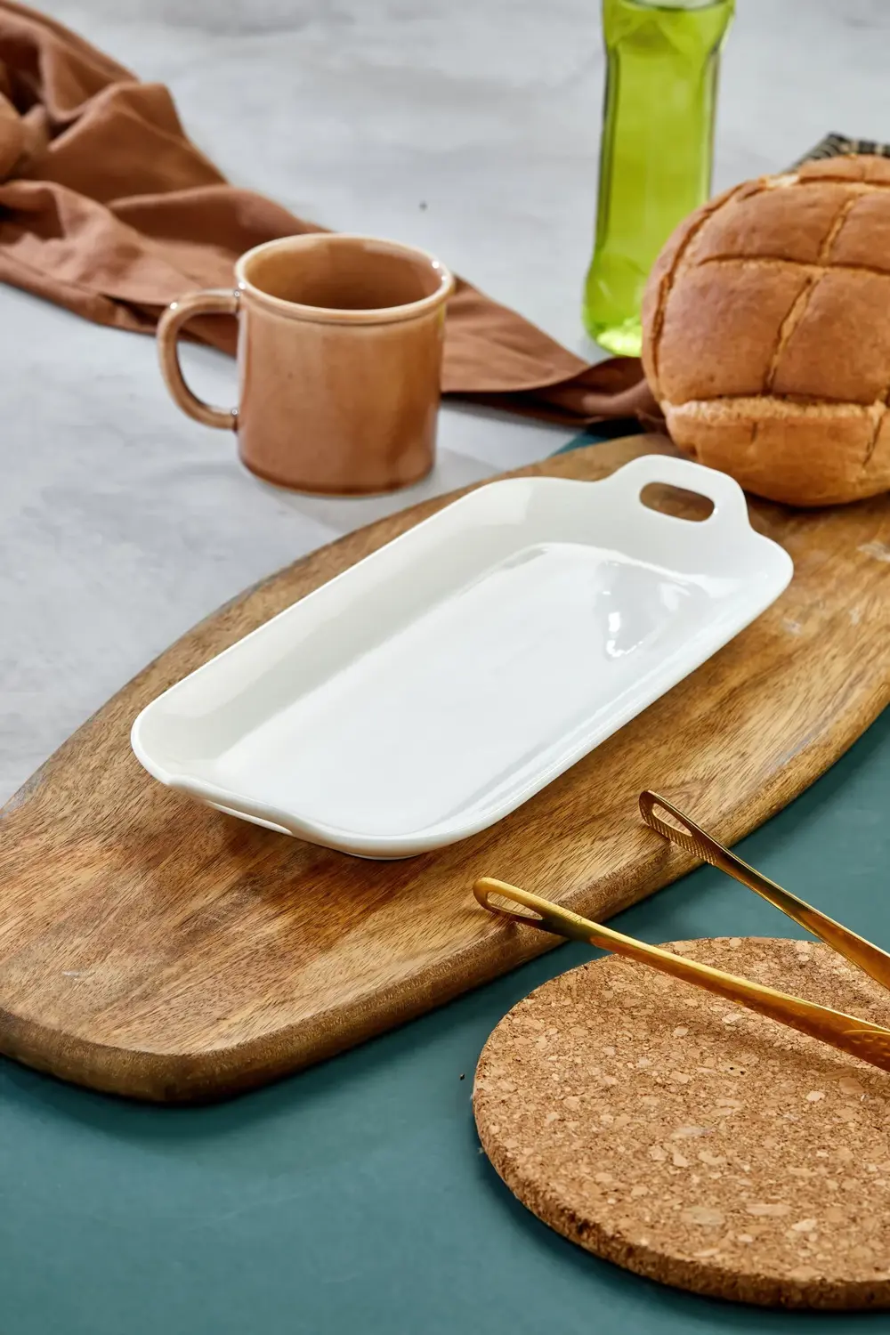 2’li 31 cm Porselen Kahvaltı Sunum Tabak Seti – Tavuk Dünyası Sun