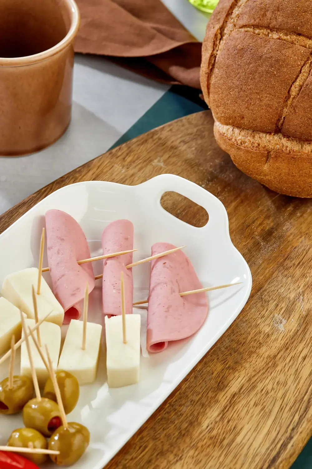 2’li 31 cm Porselen Kahvaltı Sunum Tabak Seti – Tavuk Dünyası Sun