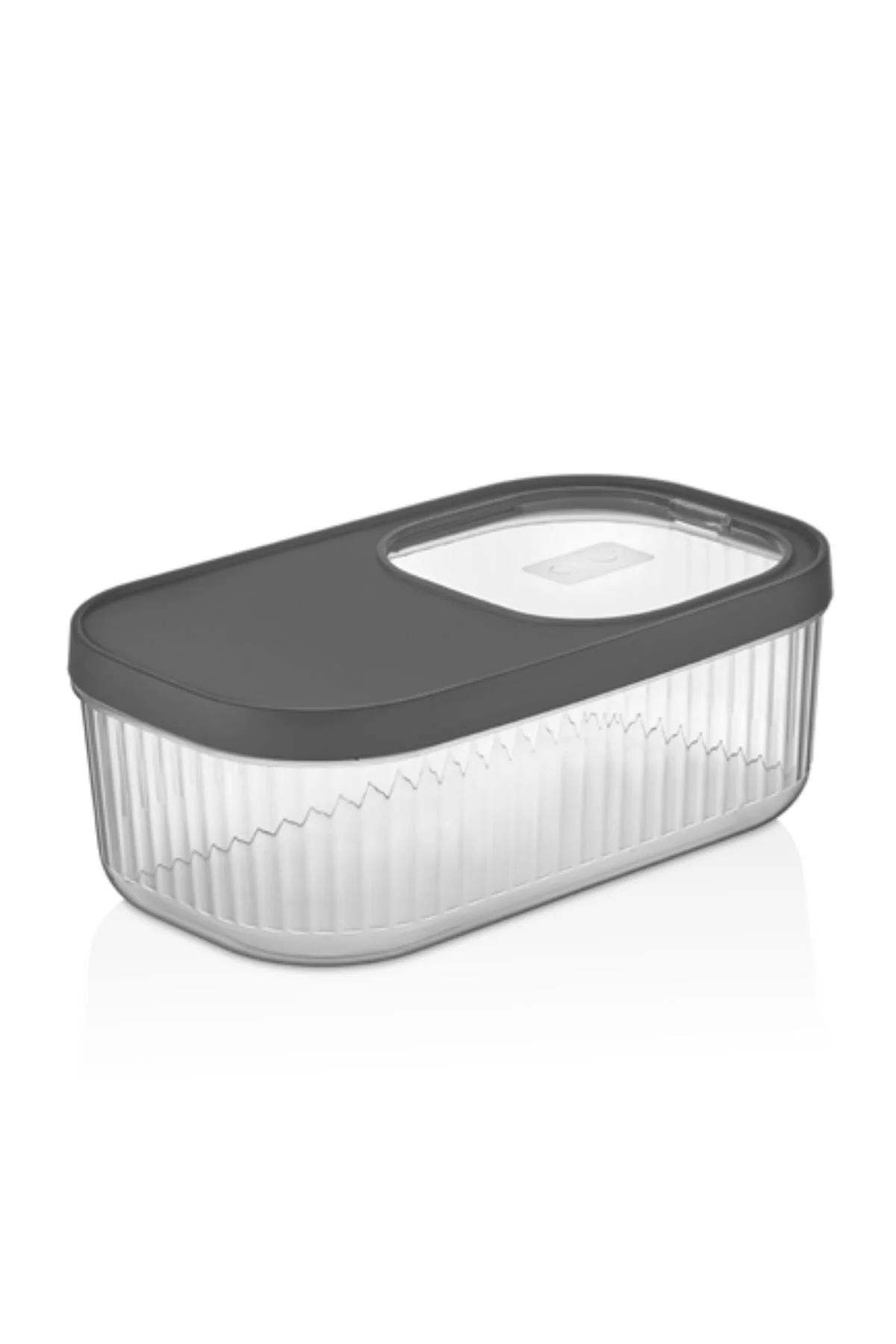 2'Li 5 LT Multibox Füme Kayar Kapaklı Saklama Kabı &amp; Erzak Kabı &amp; Toz Ve Tablet Deterjan Kutusu