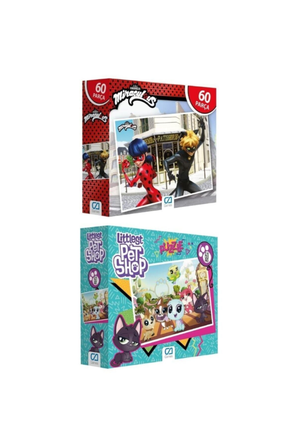 Ca Games 2'Li 60 Parça Puzzle Set (5102-5097)