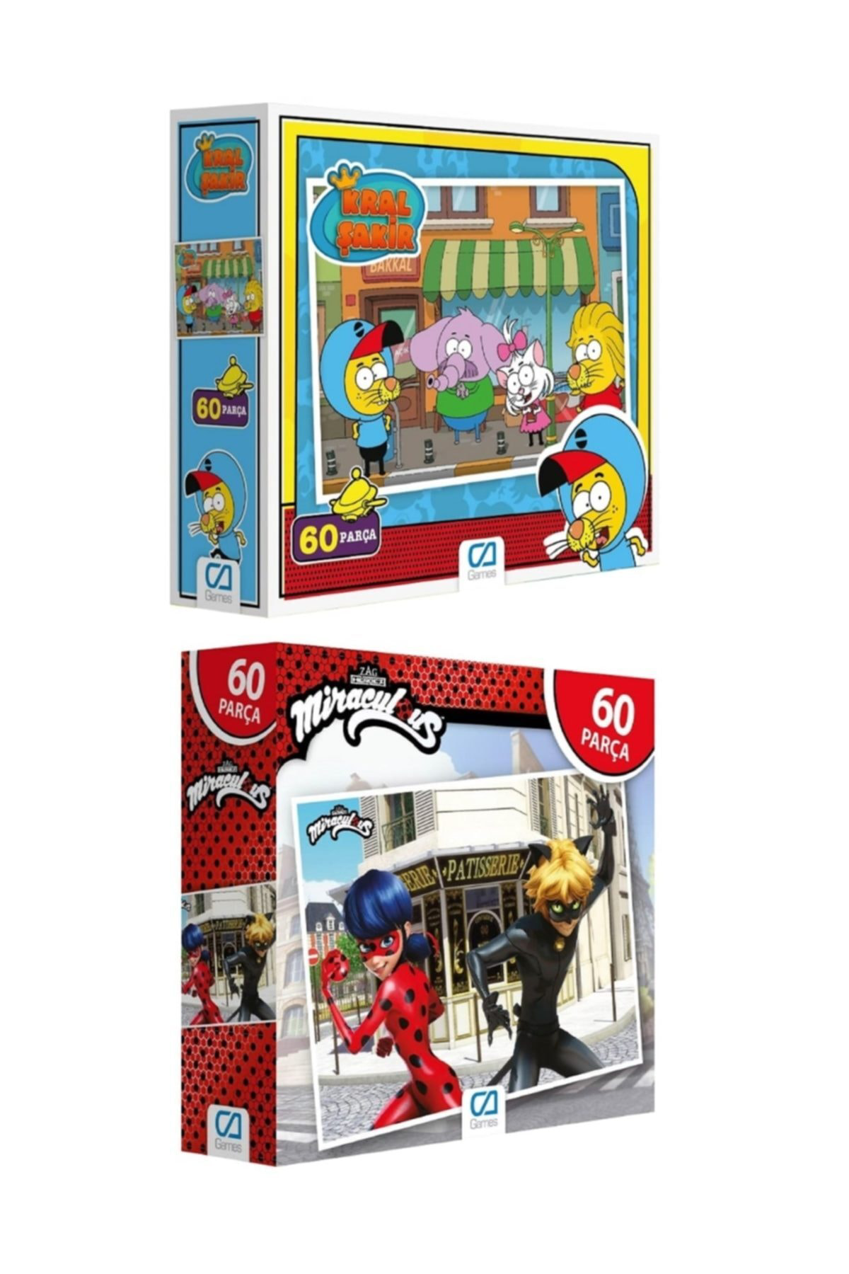 Ca Games 2'Li 60 Parça Puzzle Set (5095-5102)