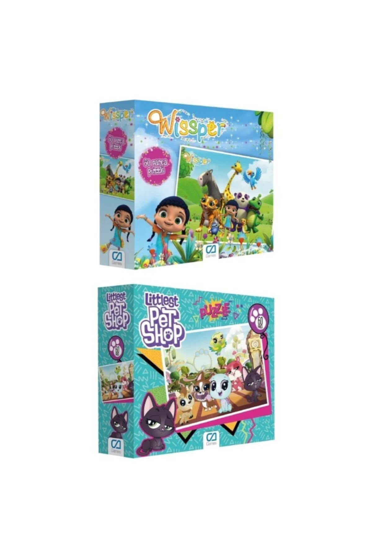 Ca Games 2'Li 60 Parça Puzzle Set (5101-5097)