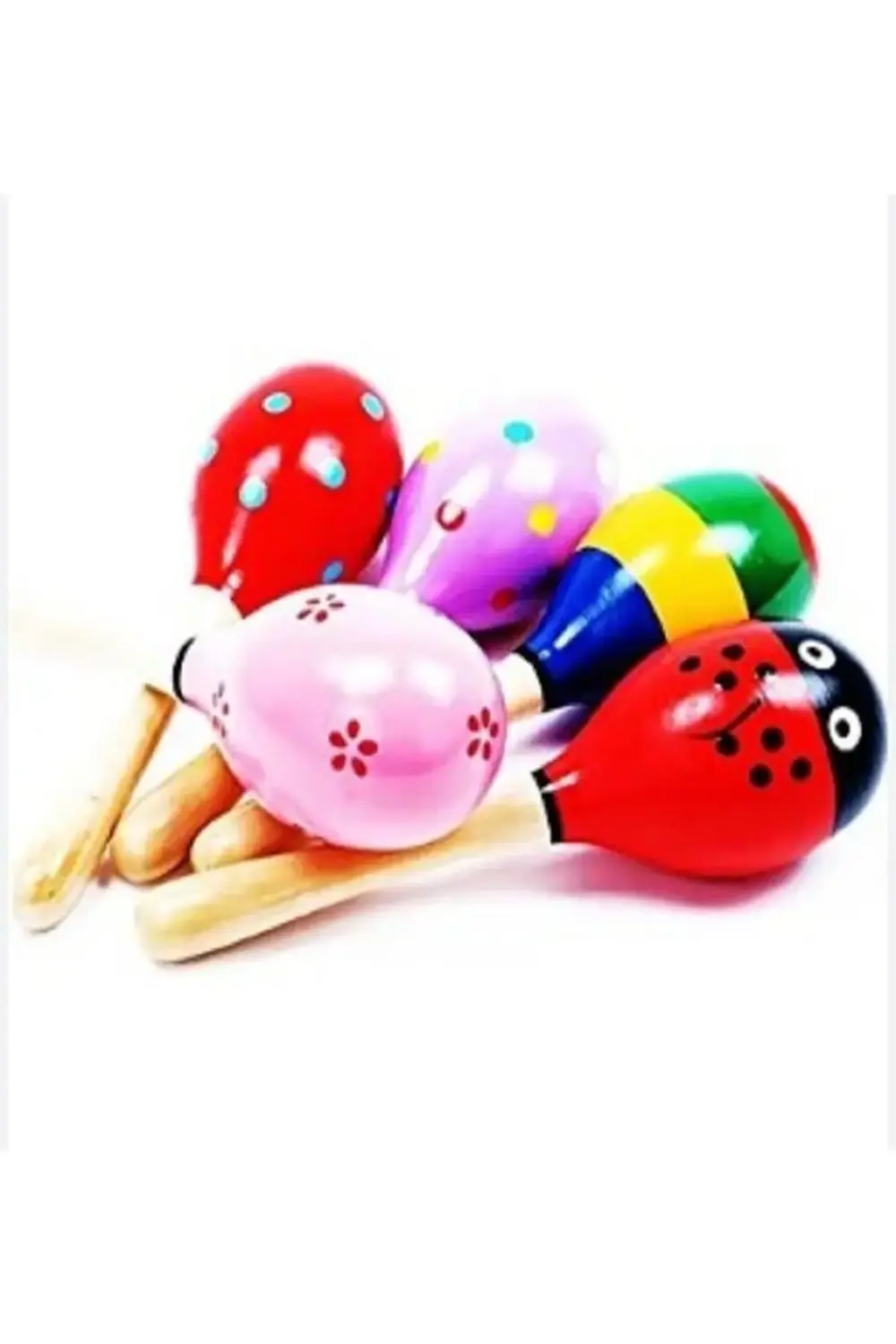 2'li Ahşap Marakas Seti 2'li Ahşap Marakas Seti