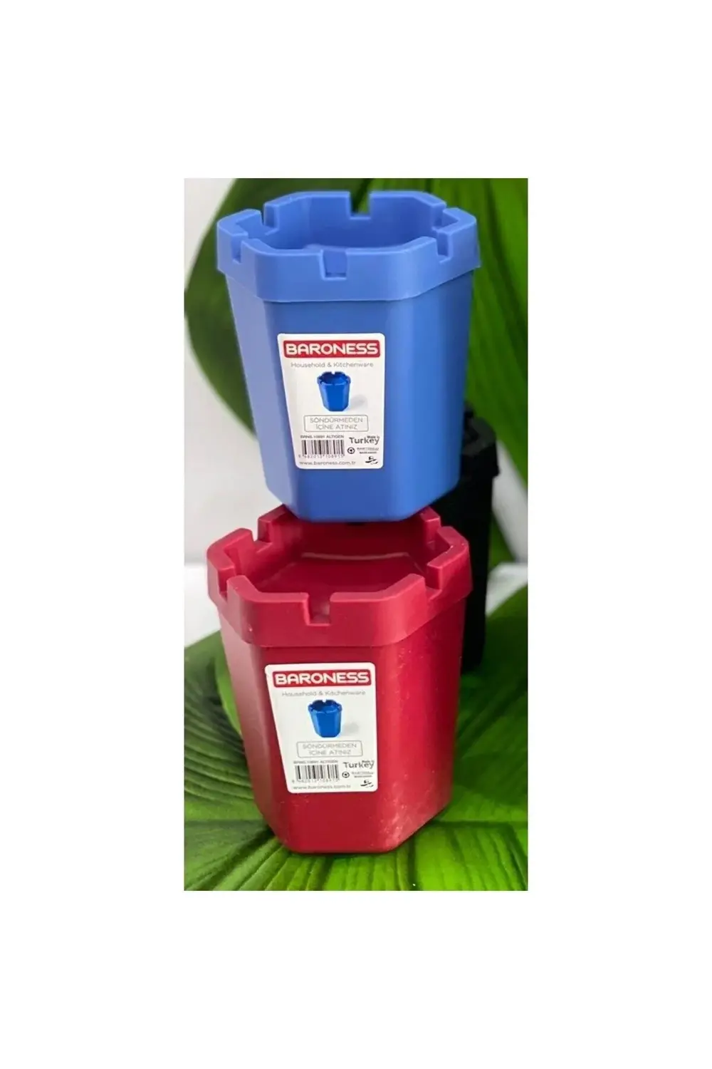 2'li Altıgen Koku Yapmaz Plastik Küllük (içine At Sönsün)