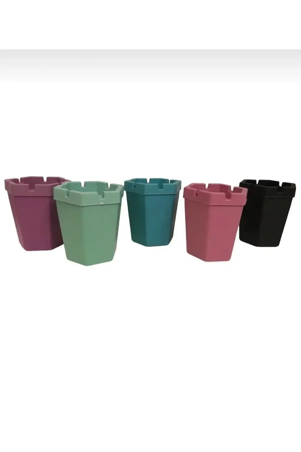 2'li Altıgen Koku Yapmaz Plastik Küllük (içine At Sönsün)