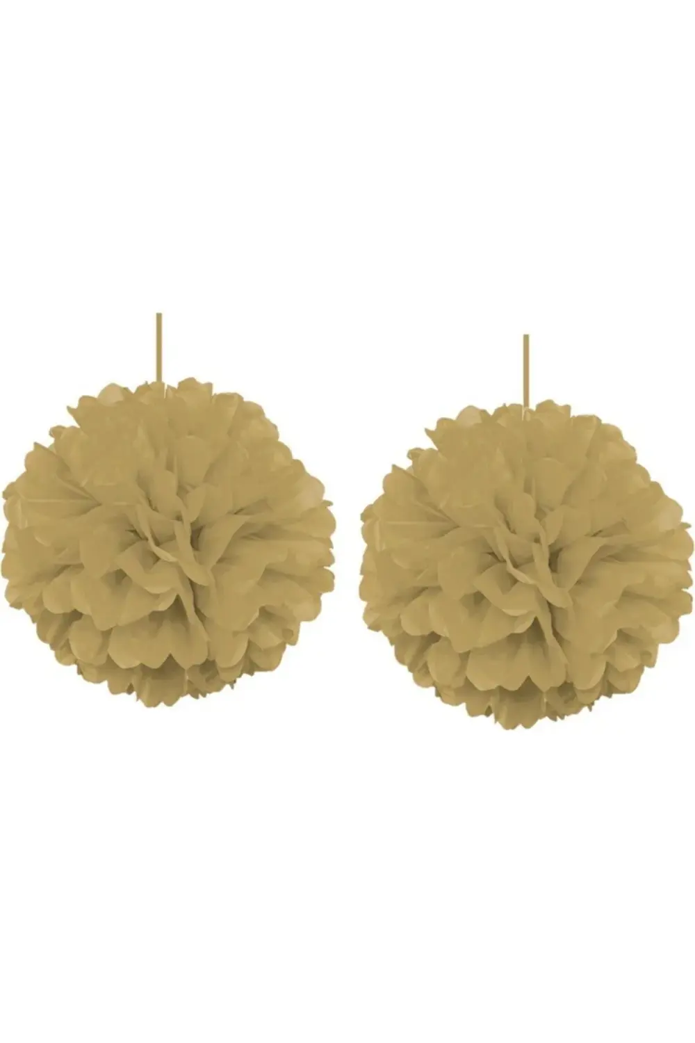 2'li Altın Pompom Dekor Süs 30cm 2'li Altın Pompom Dekor Süs 30cm
