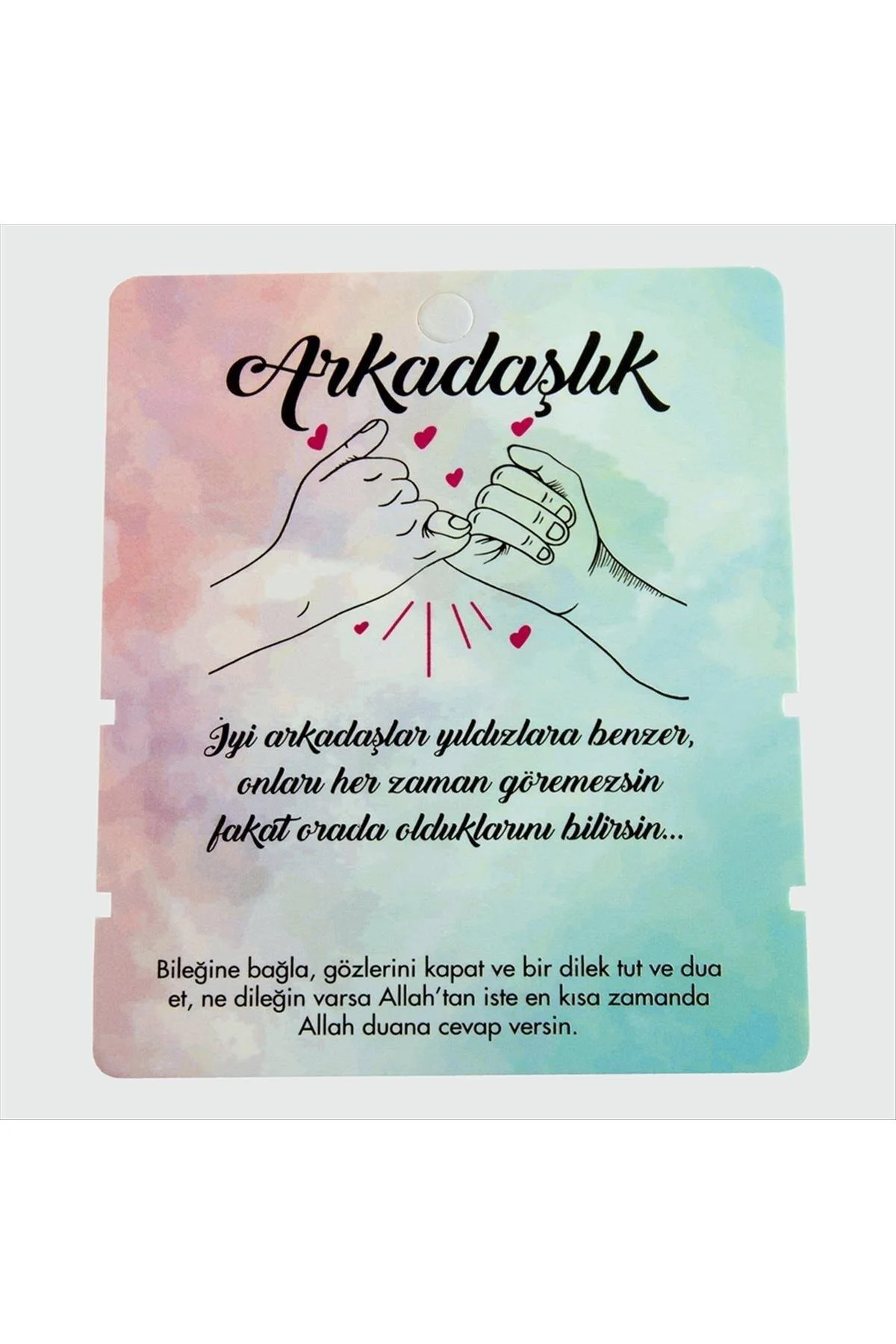 2'Li Arkadaşlık Bileklik Kartı