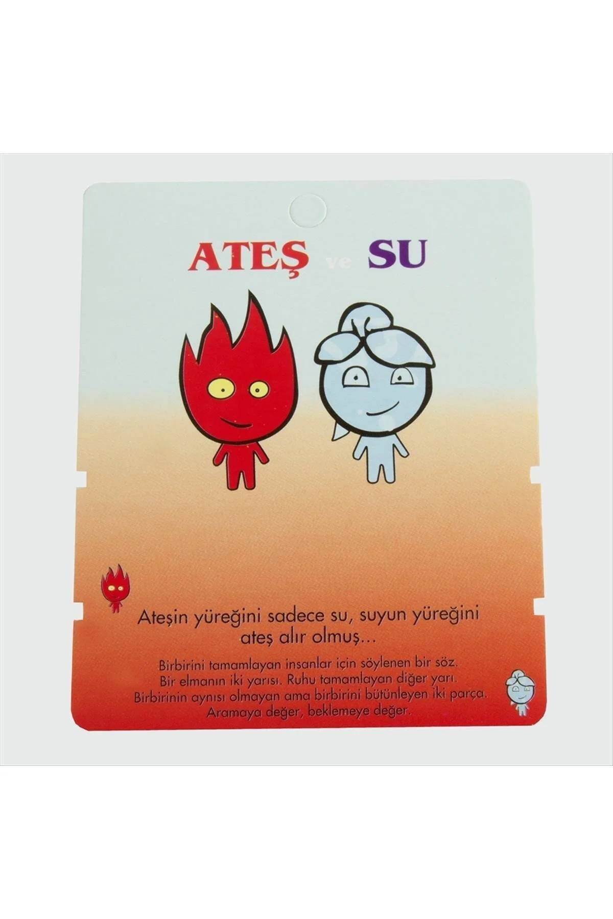 2'Li Ateş Ve Su Bileklik Kartı