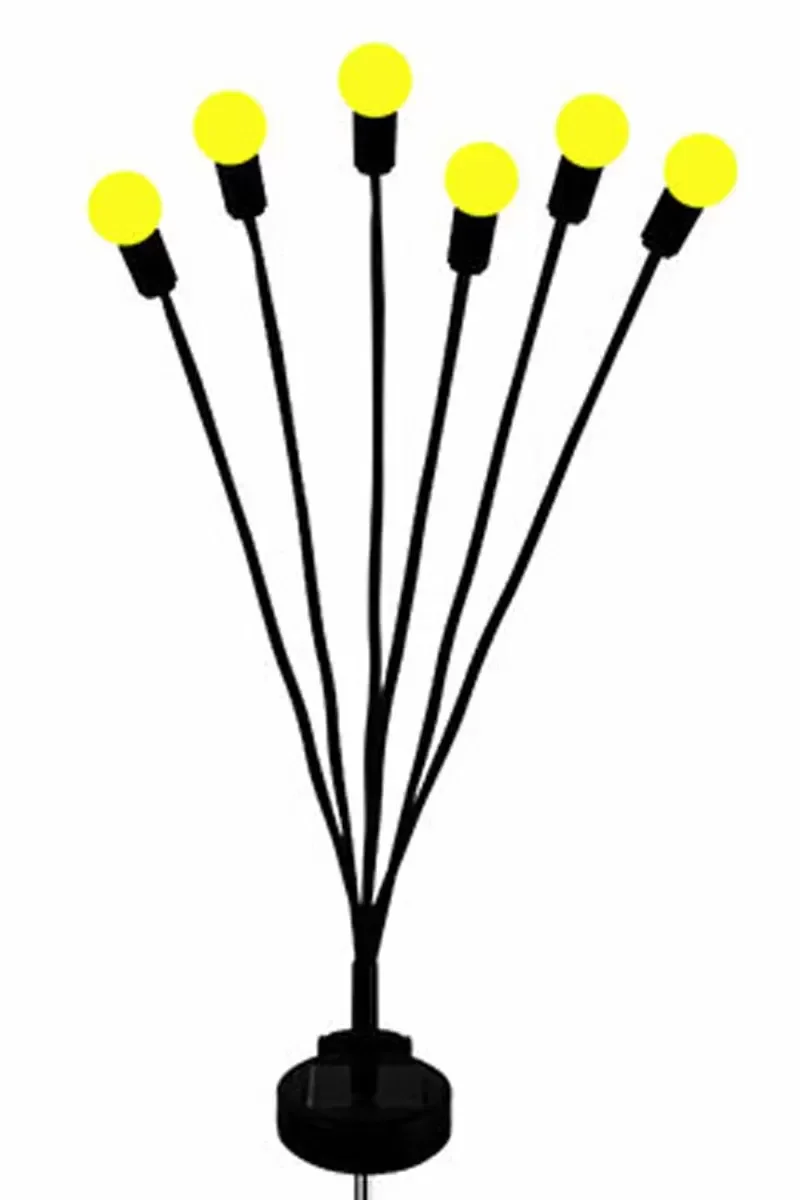 2'li Bahçe Çiti 6'lı Renkli Güneş Enerjili Led Lamba Royaleks-108