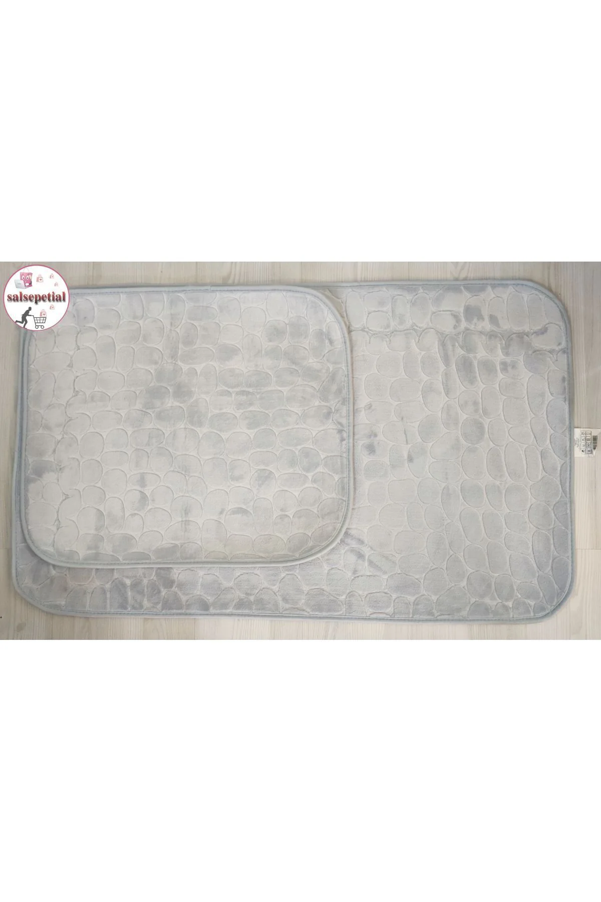 2'li Banyo Paspas Seti Banyo Paspas Takımı Banyo Halısı 60x100 50x60cm