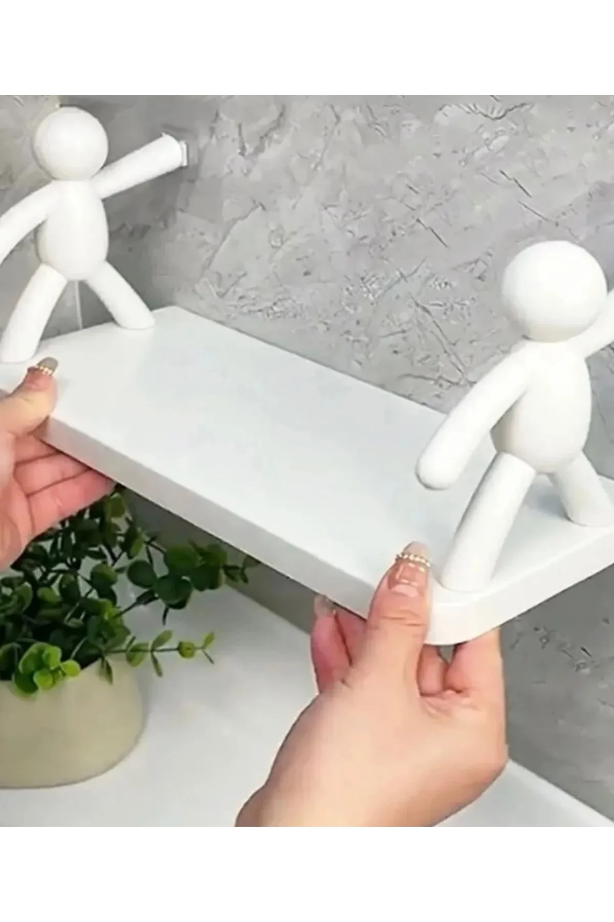 2'li Banyo Rafı Yapışkanlı Banyo Mutfak Organizeri