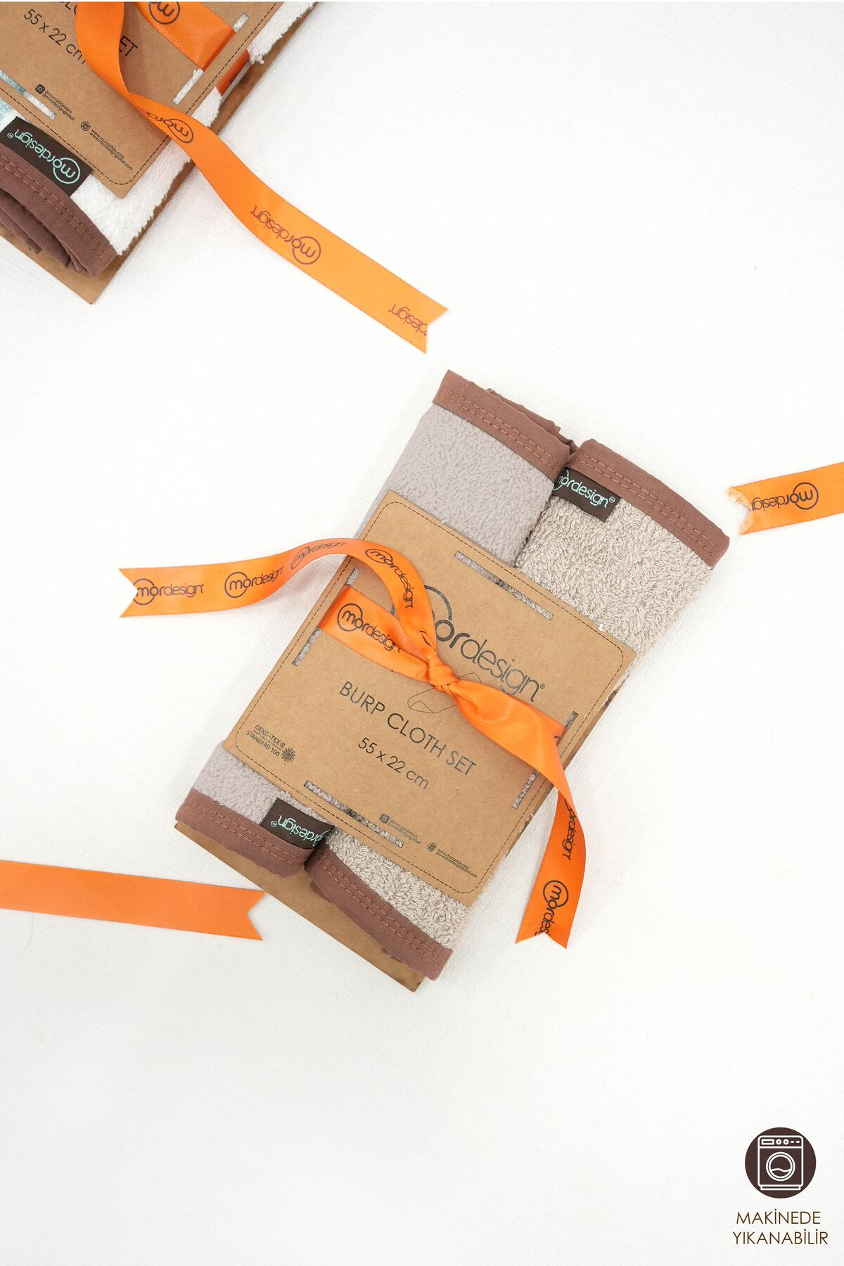 Mordesign 2'Li Bebek Salya Bezi, Ağız Mendili, Ultra Yumuşak Geğirme Bezi,