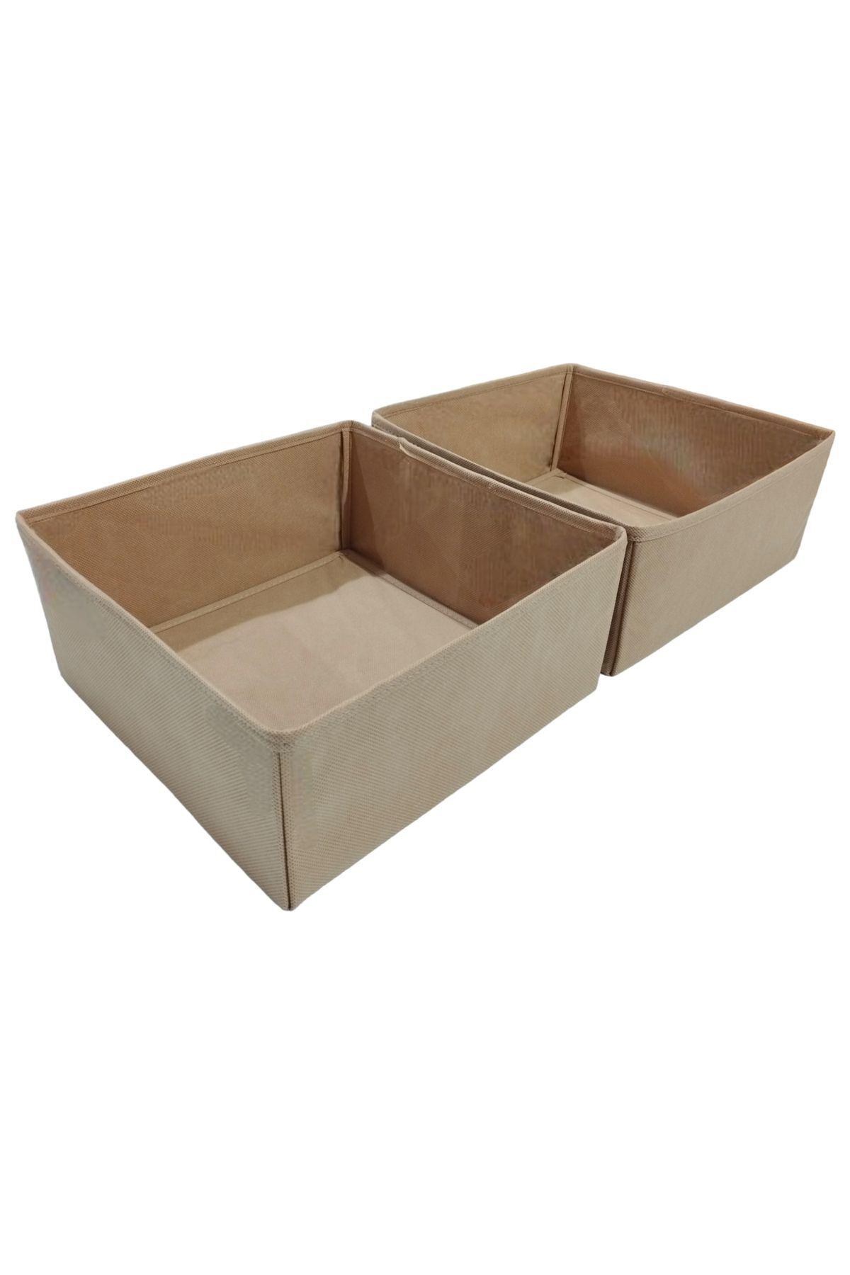 2'li Bej Çekmece Içi Düzenleyici Organizer Set - Çok Amaçlı Dolap