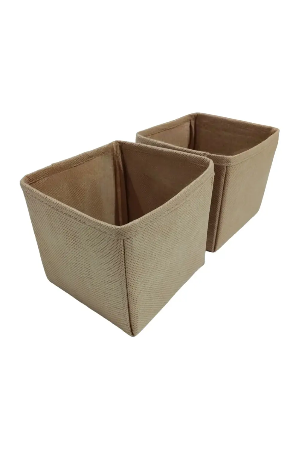 2'li Bej Çekmece Içi Düzenleyici Organizer Set - Çok Amaçlı Dolap