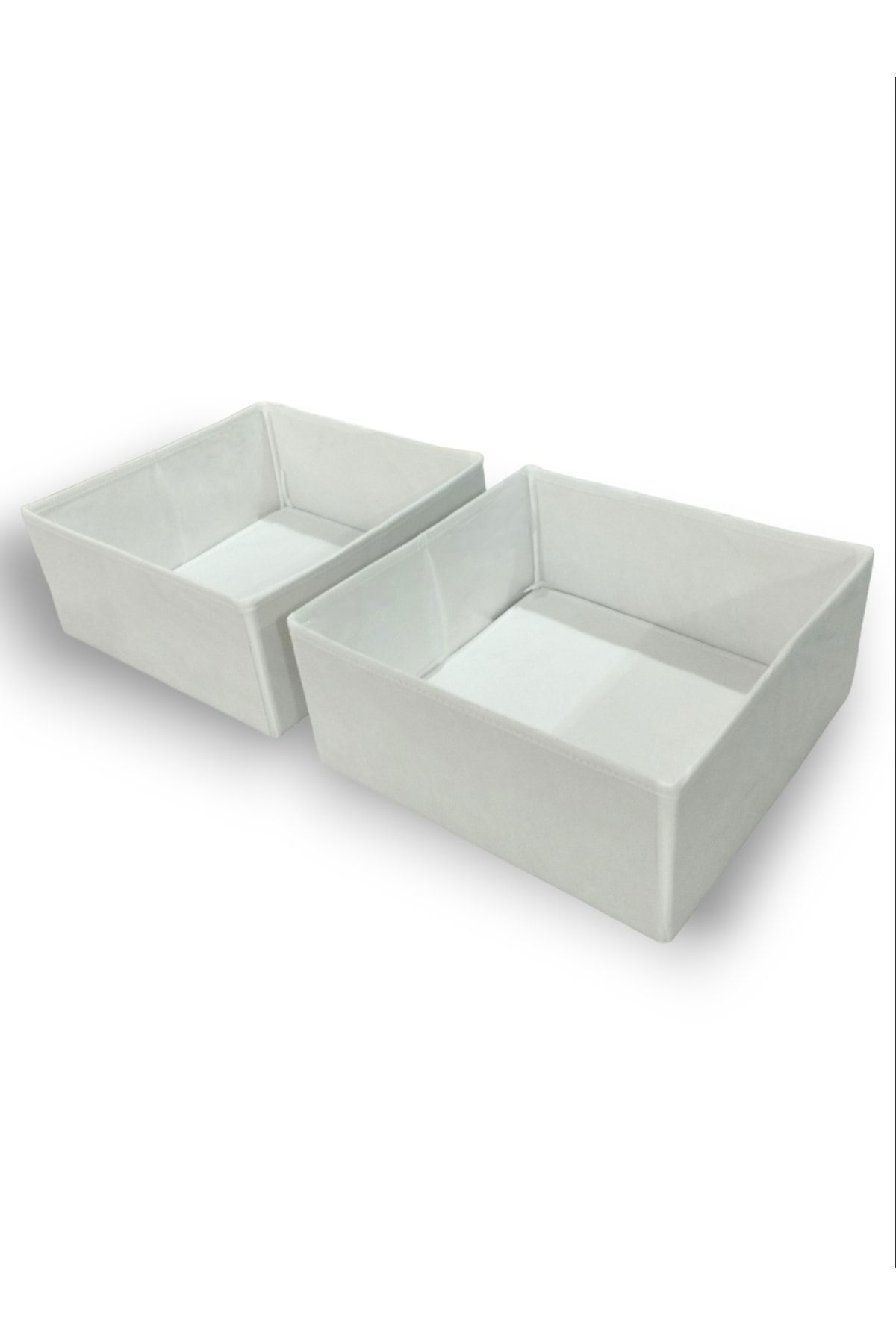 2'li Beyaz Çekmece Içi Düzenleyici Organizer Set - Çok Amaçlı Dol