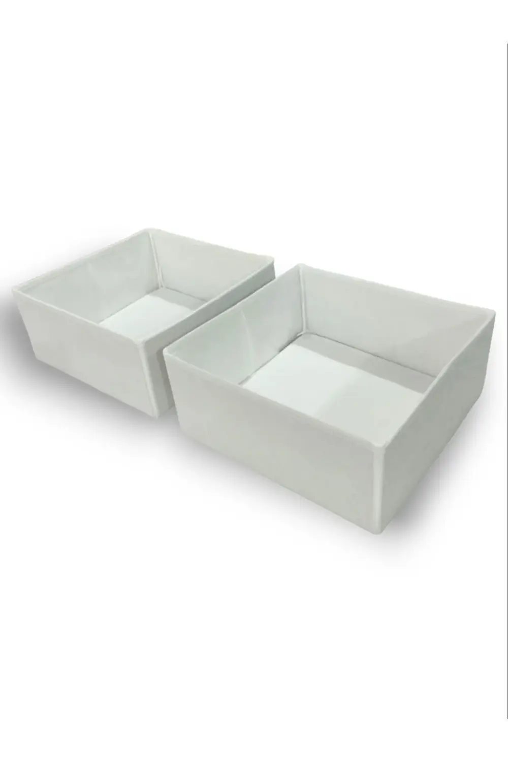 2'li Beyaz Çekmece Içi Düzenleyici Organizer Set - Çok Amaçlı Dol