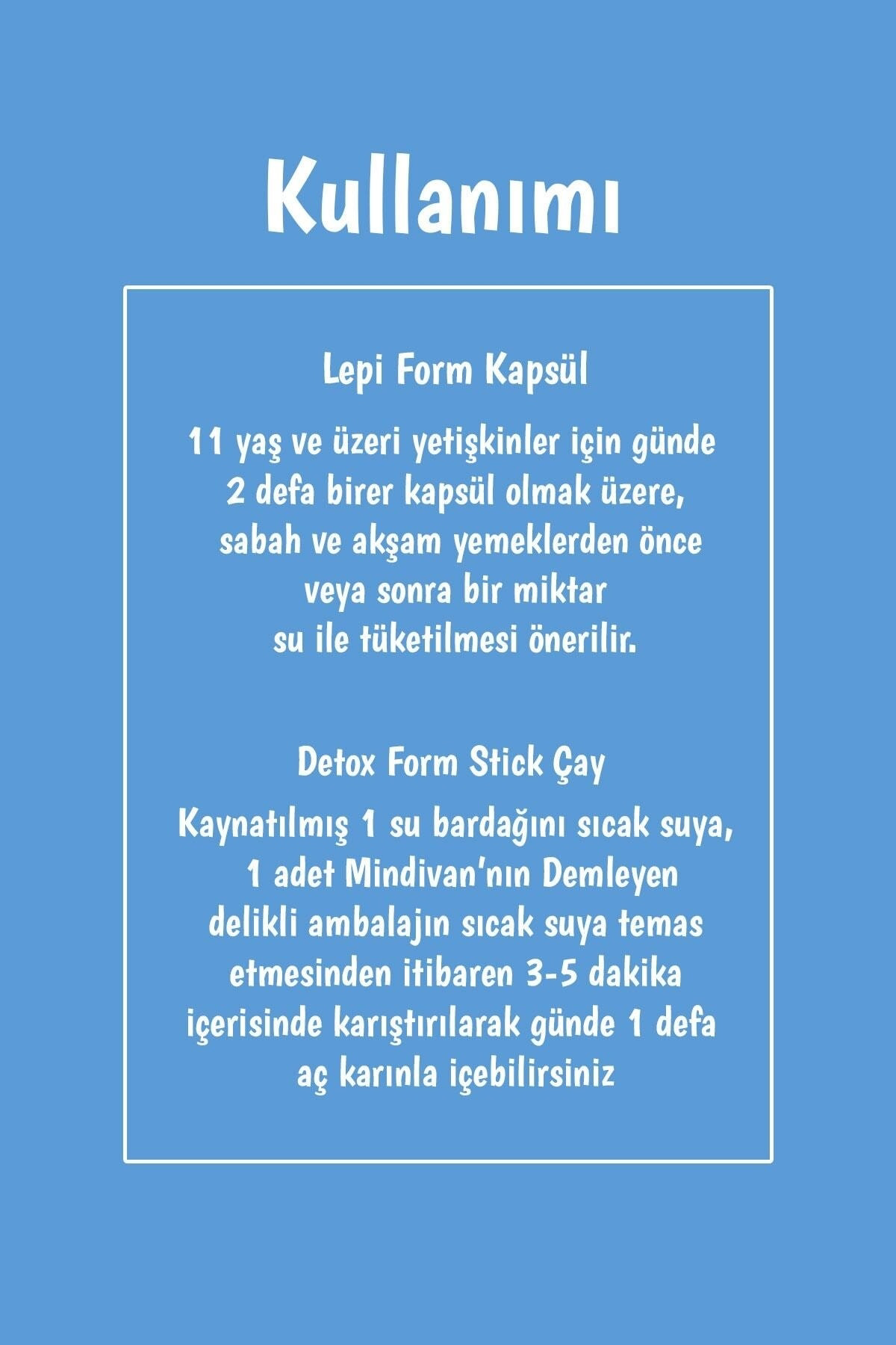 Mindivan 2'Li Bitki Çayi Paketi Lepi Form Ve Stick Çay