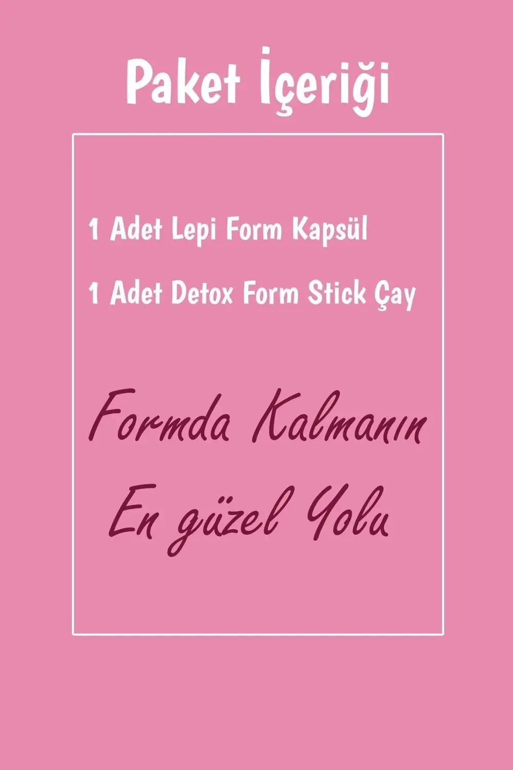 2'li Bitki Çayı Paketi Lepi Form Ve Stick Çay