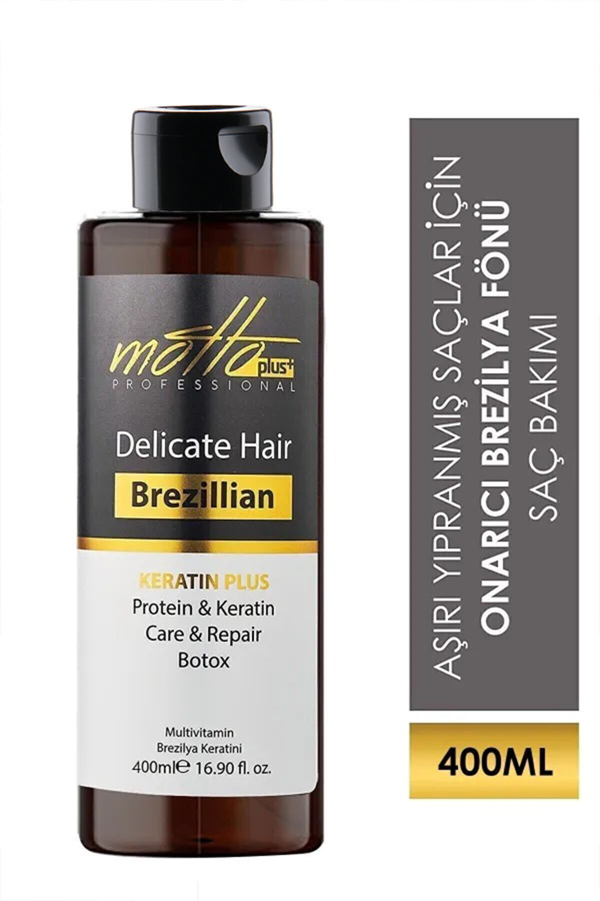 Motto Plus Professional 2'Li Brezilya Fönü Şampuan Keratin Saç Düzleştirici Botox Bakım S